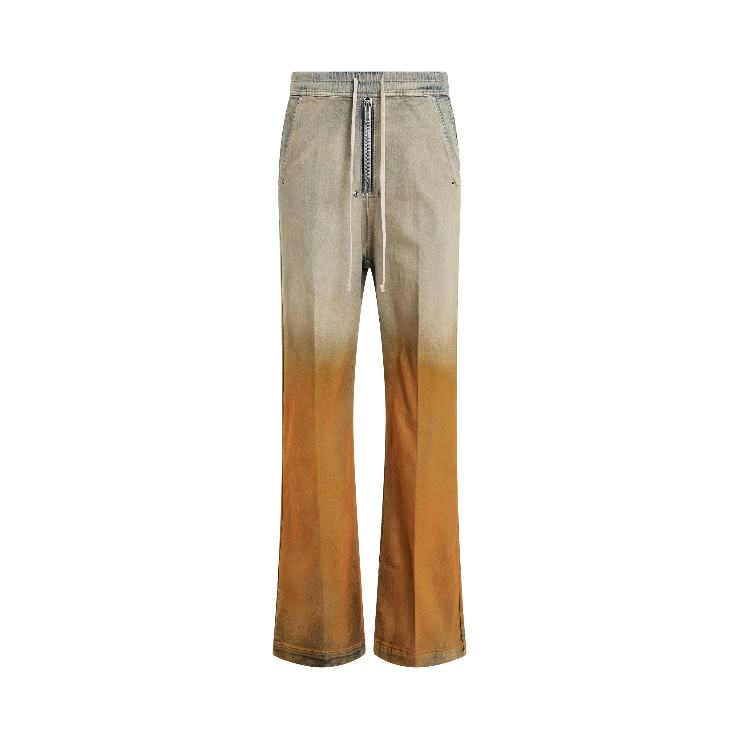 Geth Bela Denim Pats in Sky/Orange Degrade sold by MARAIS