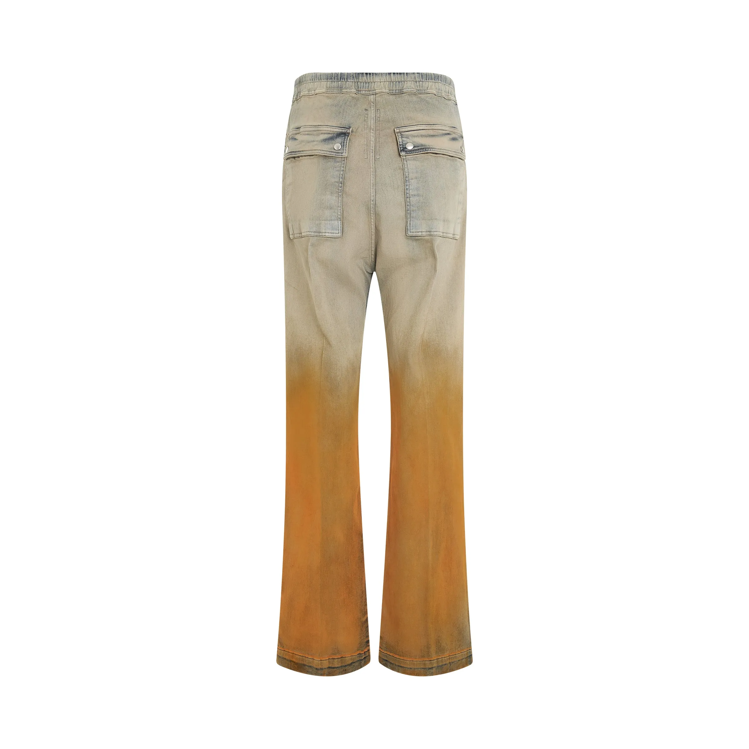 Geth Bela Denim Pats in Sky/Orange Degrade sold by MARAIS product image thumbnail 5