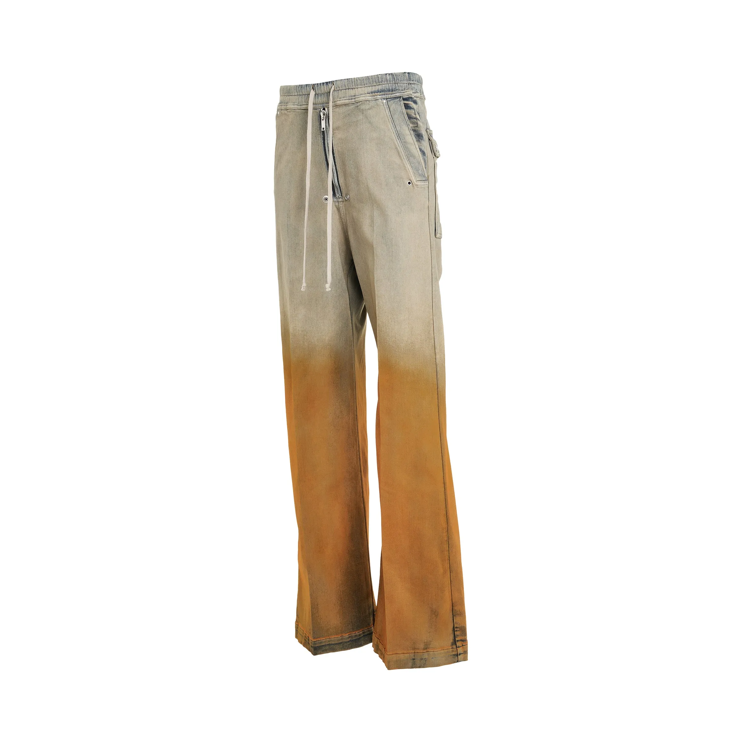Geth Bela Denim Pats in Sky/Orange Degrade sold by MARAIS product image thumbnail 3