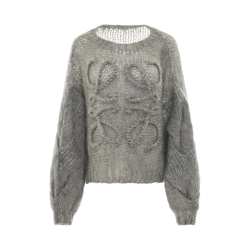 Anagram Mohair Sweater in Grey Melange sold by MARAIS