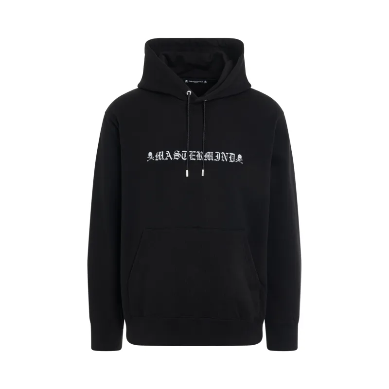 Rubbed Logo Hoodie in Black sold by MARAIS