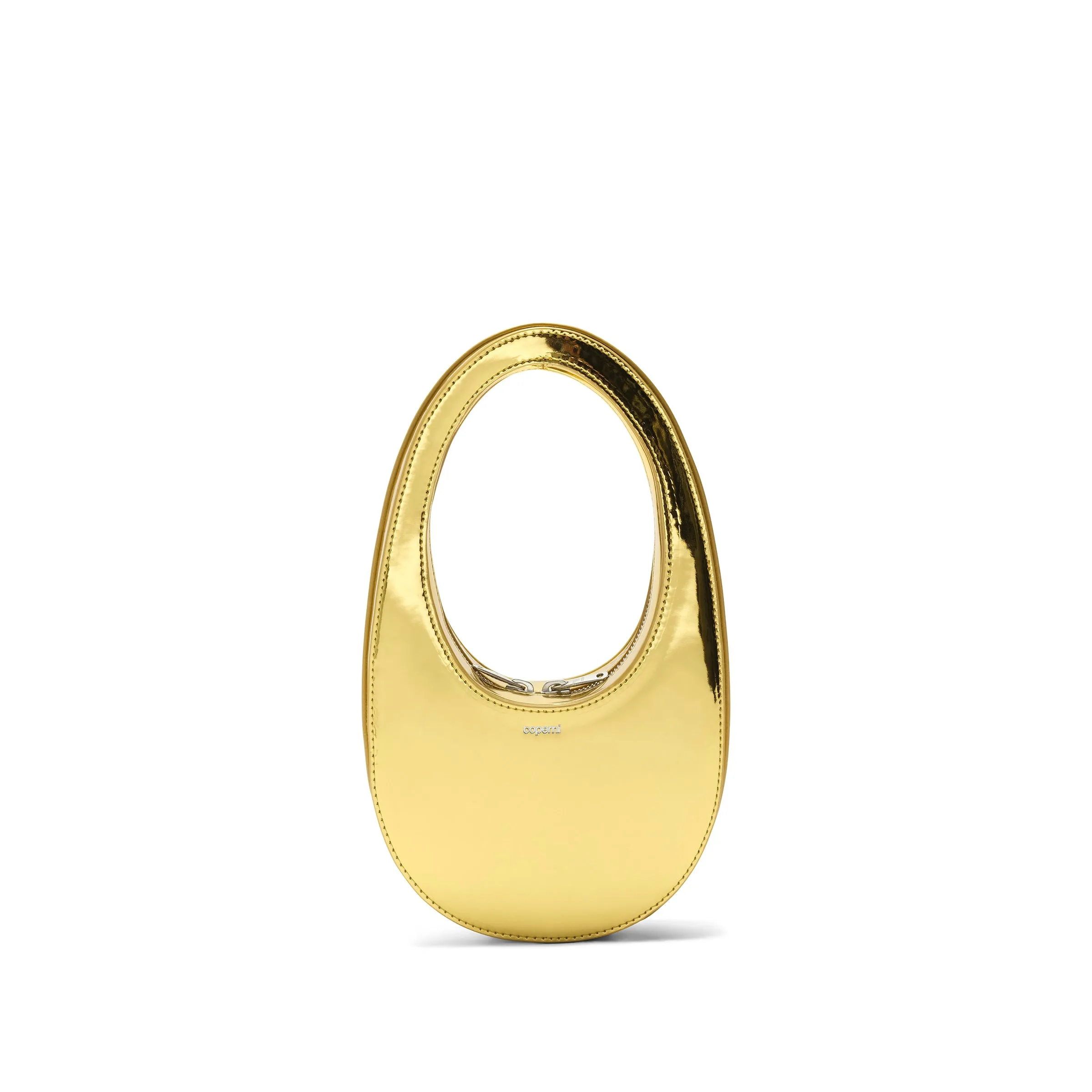 Metallic Mini Swipe Bag in Gold sold by MARAIS