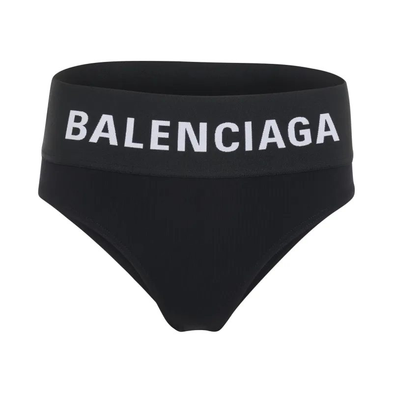 UW Wide Elastic Brief in Black sold by MARAIS