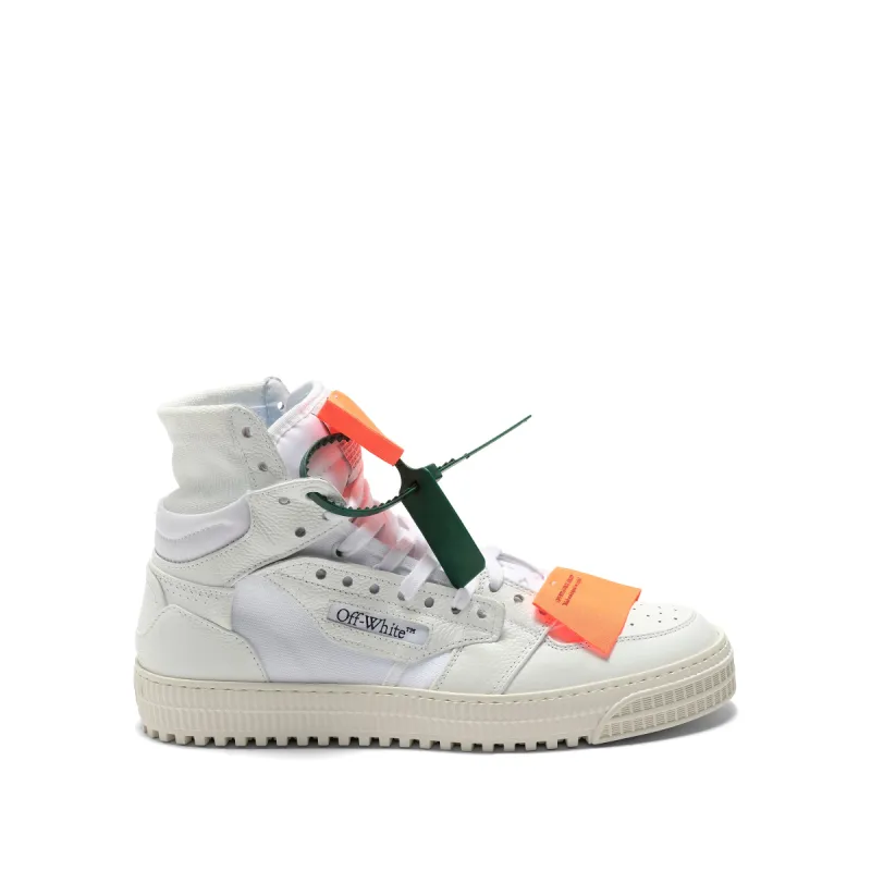 3.0 Court Calf Leather Sneakers in White/Orange sold by MARAIS