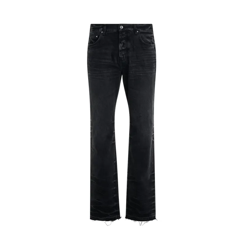 Release Hem Straight Jeans in Faded Black sold by MARAIS
