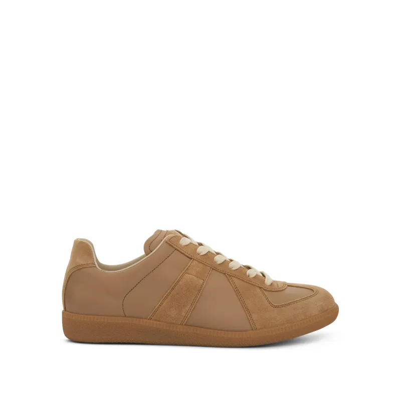 Replica Leather Sneakers in Chamois sold by MARAIS