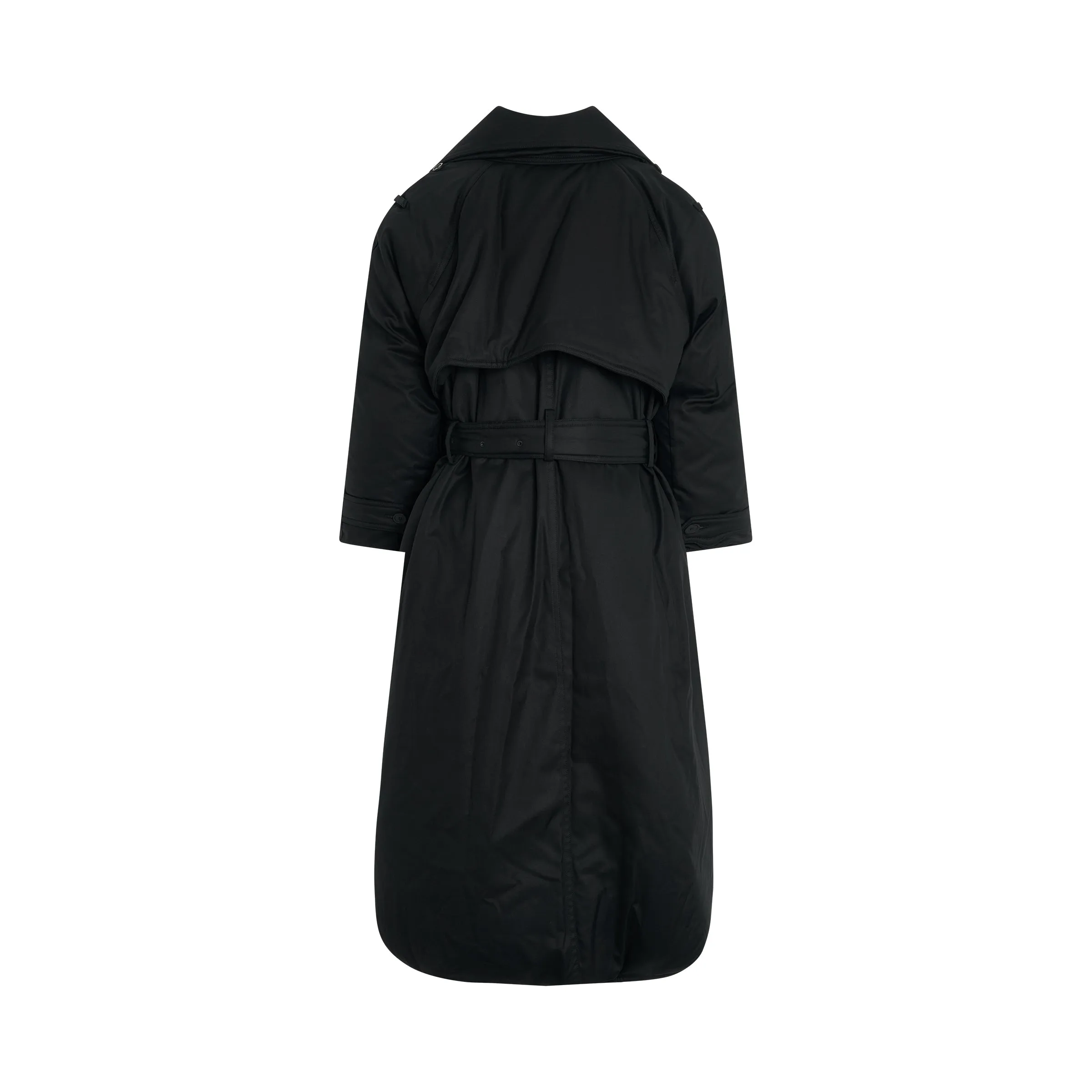 Maxi Padded Trench Coat in Black sold by MARAIS product image thumbnail 5