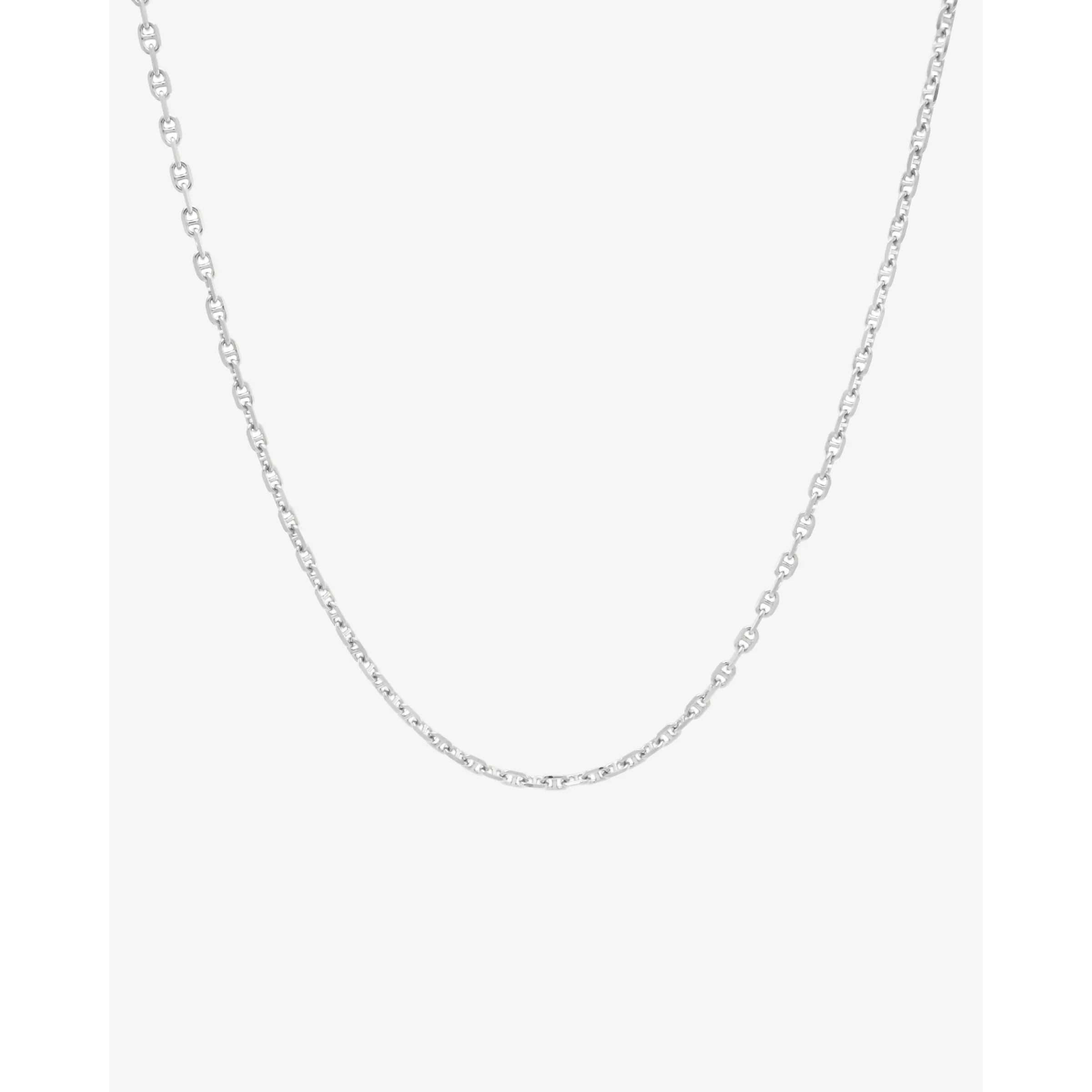 Chunky Anchor Long Chain Necklace in Silver sold by MARAIS