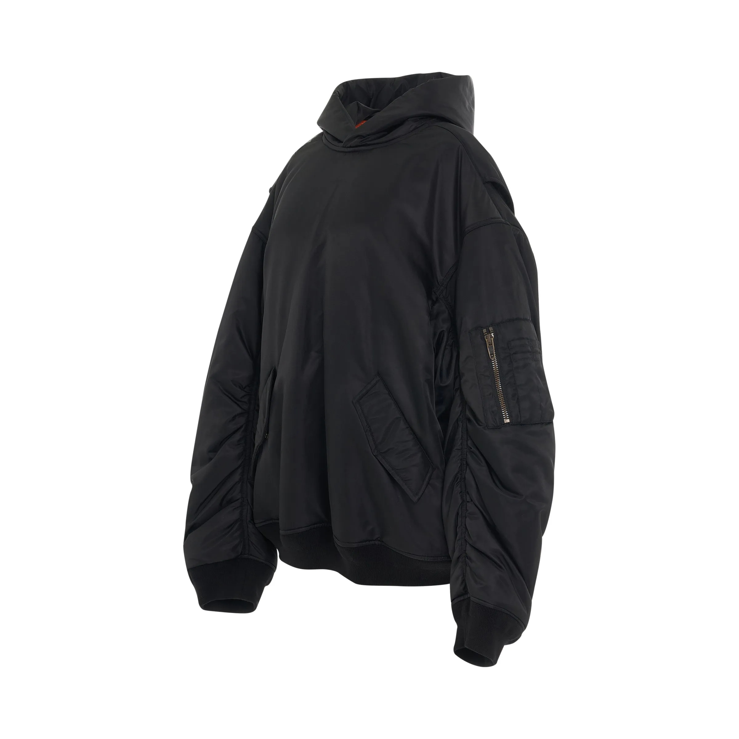 Pull Over Bomber in Black sold by MARAIS product image thumbnail 2