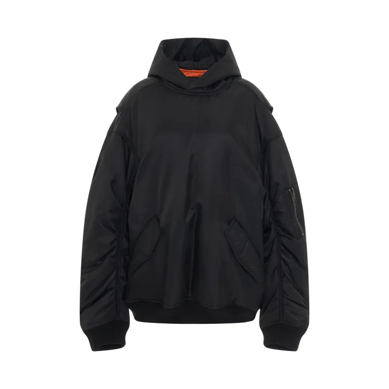 Pull Over Bomber in Black sold by MARAIS