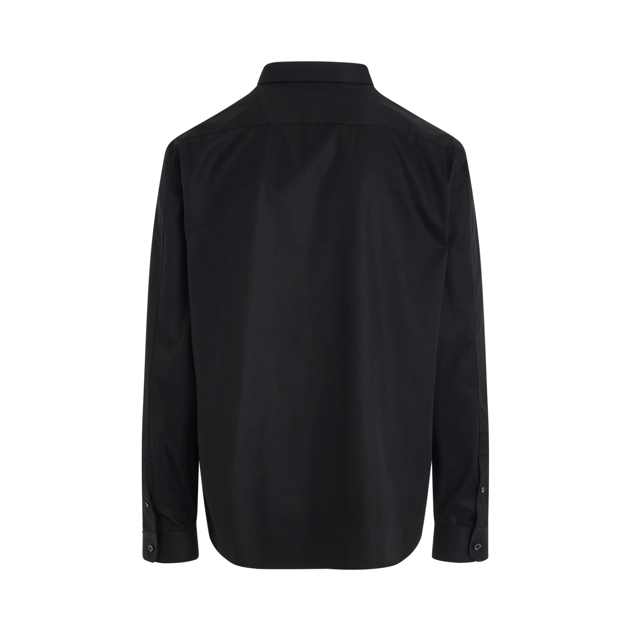 Anagram Logo Embroidered Shirt in Black sold by MARAIS product image thumbnail 4
