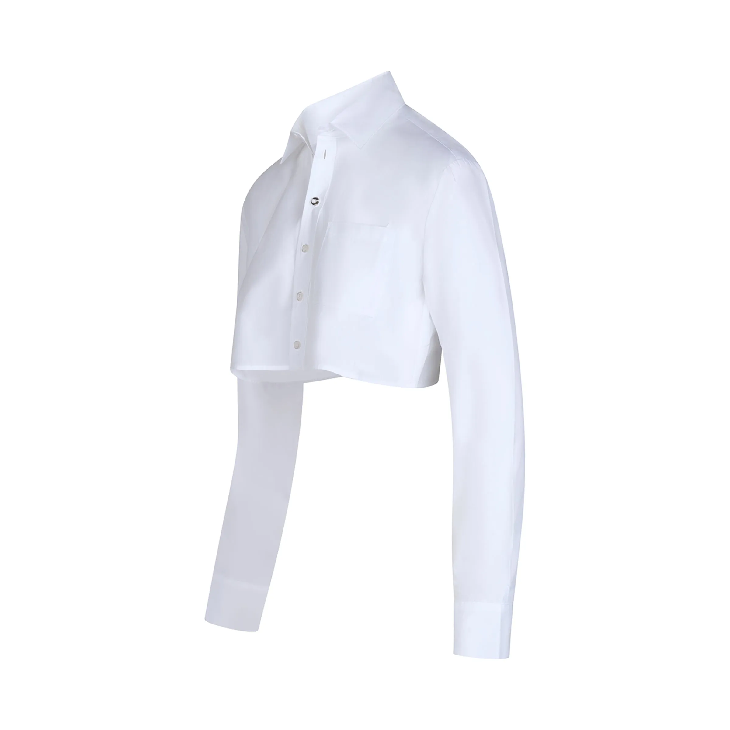 Cropped Shirt in White sold by MARAIS product image thumbnail 2