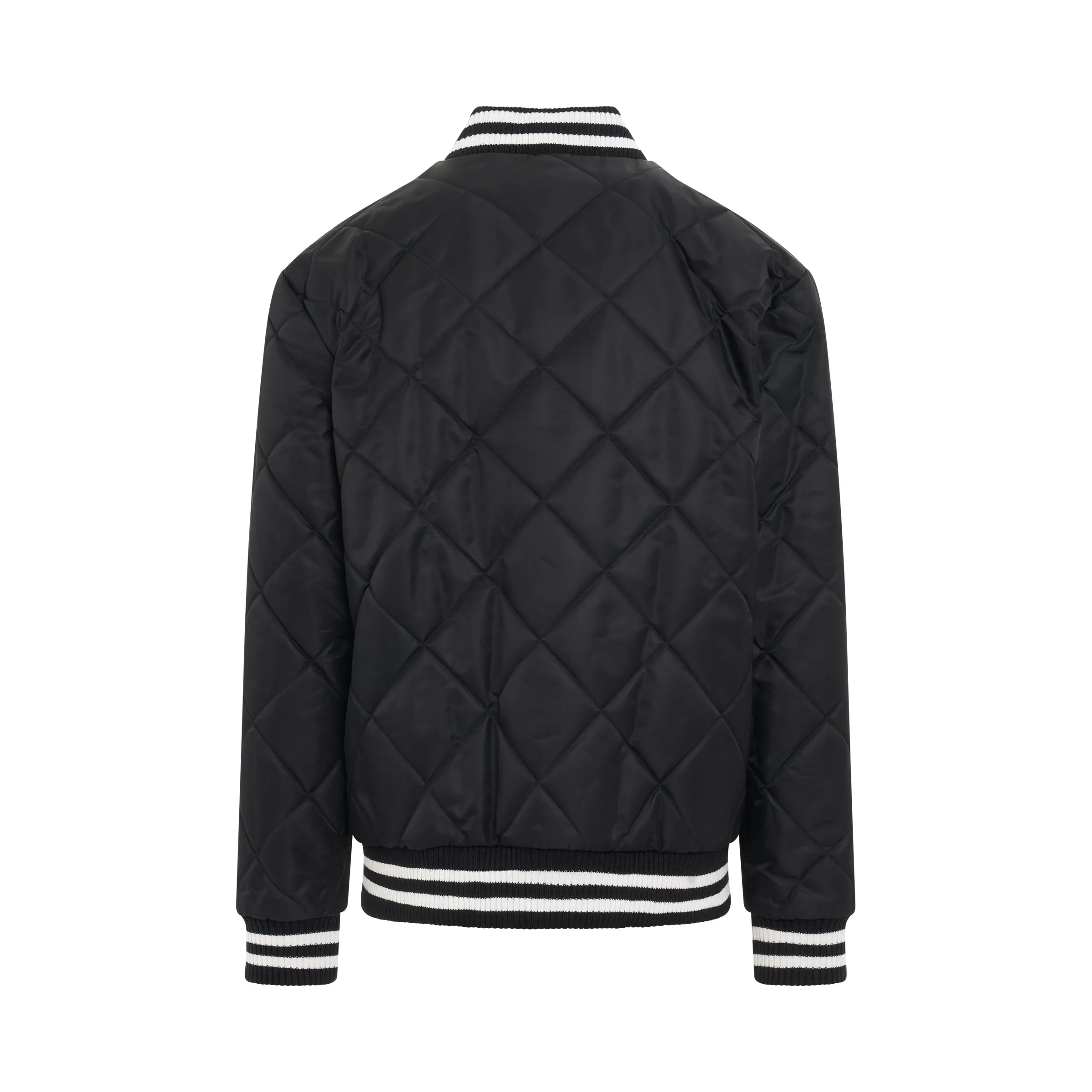 Reversible Maxi Monogram Nylon Jacket in Ivory/Black sold by MARAIS product image thumbnail 5