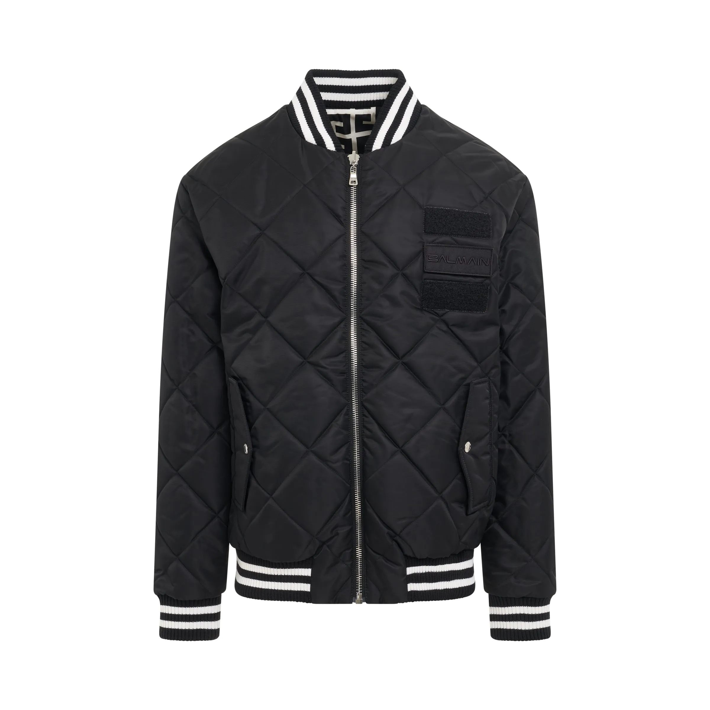 Reversible Maxi Monogram Nylon Jacket in Ivory/Black sold by MARAIS
