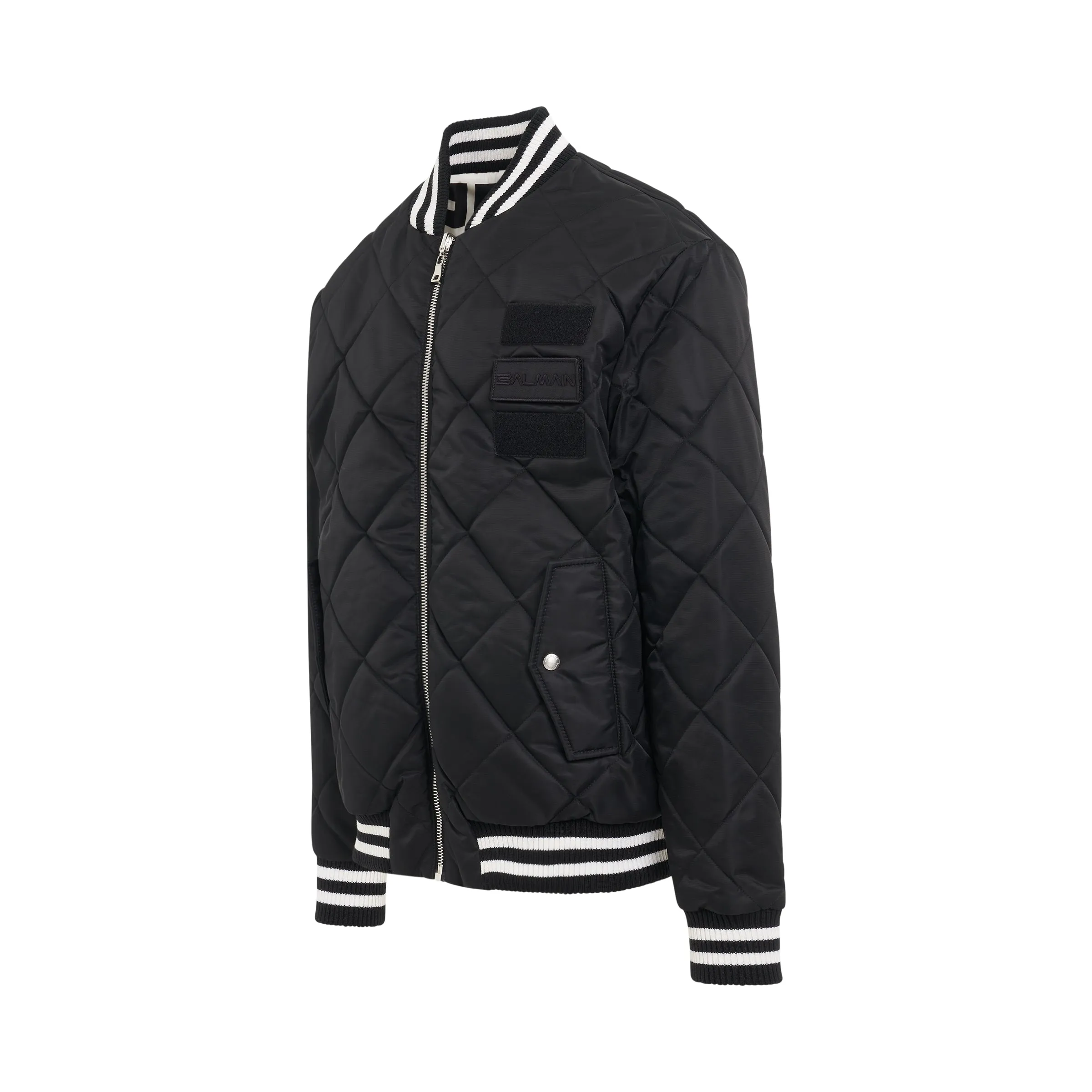 Reversible Maxi Monogram Nylon Jacket in Ivory/Black sold by MARAIS product image thumbnail 2