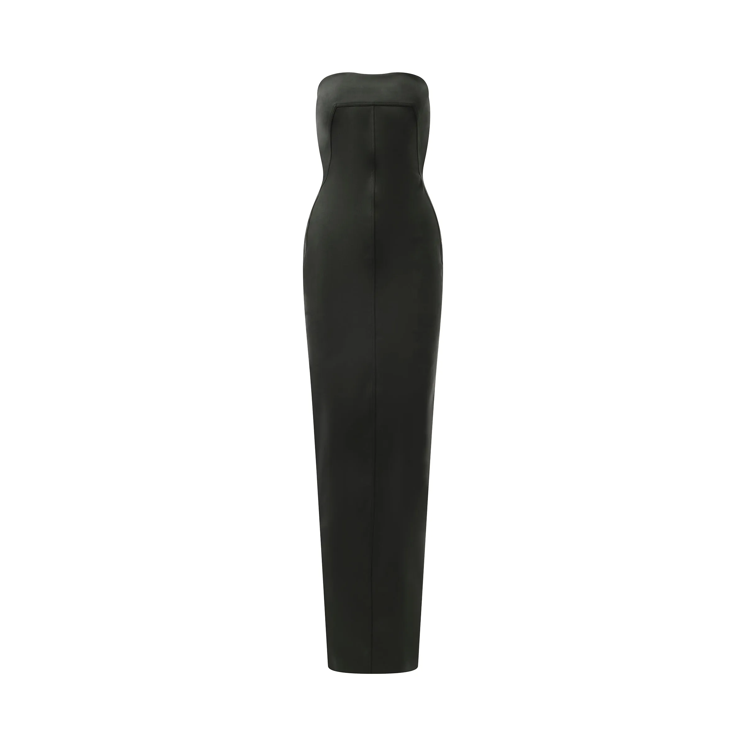 Stretch Denim Bustier Gown in Black sold by MARAIS product image thumbnail 2
