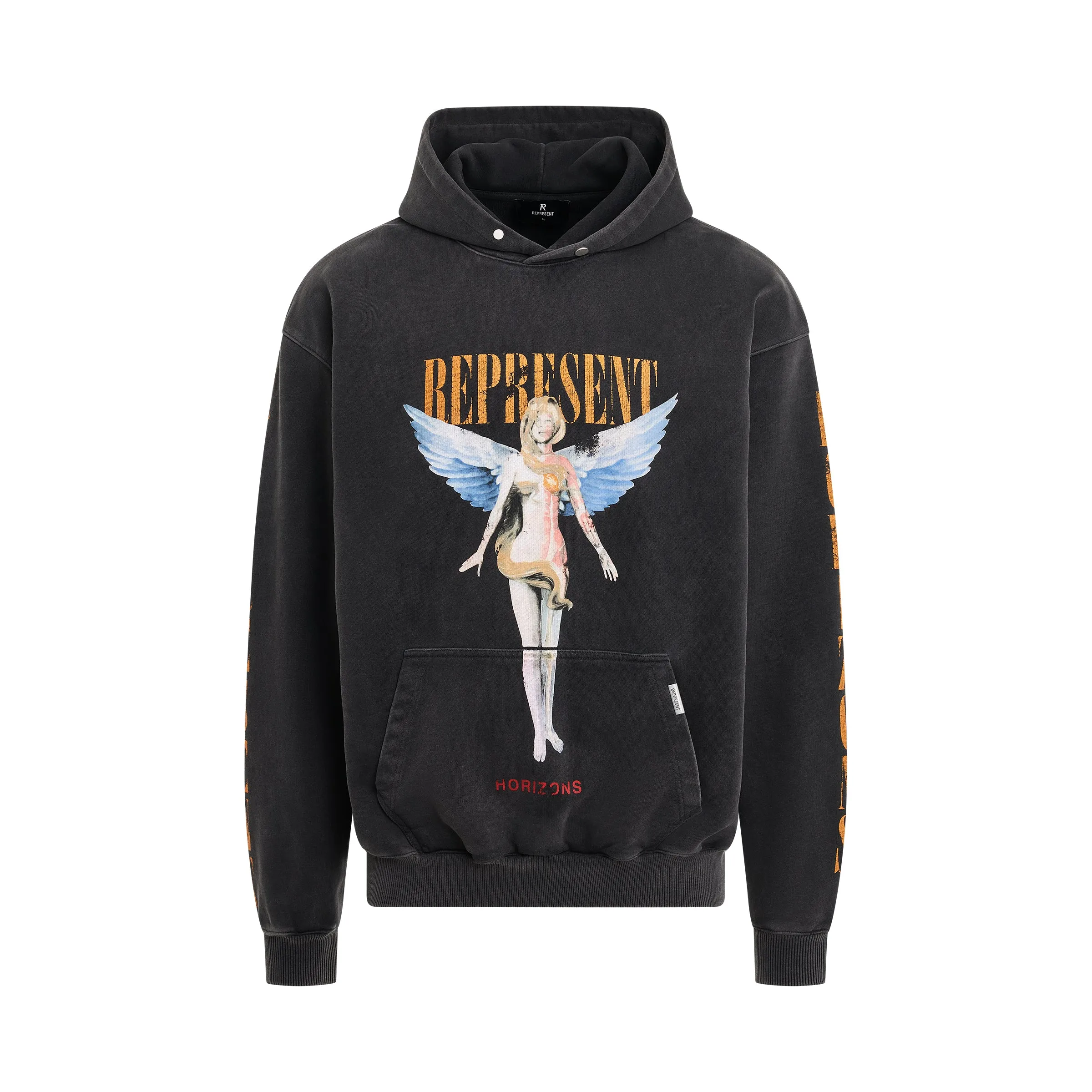 Reborn Hoodie in Aged Black sold by MARAIS