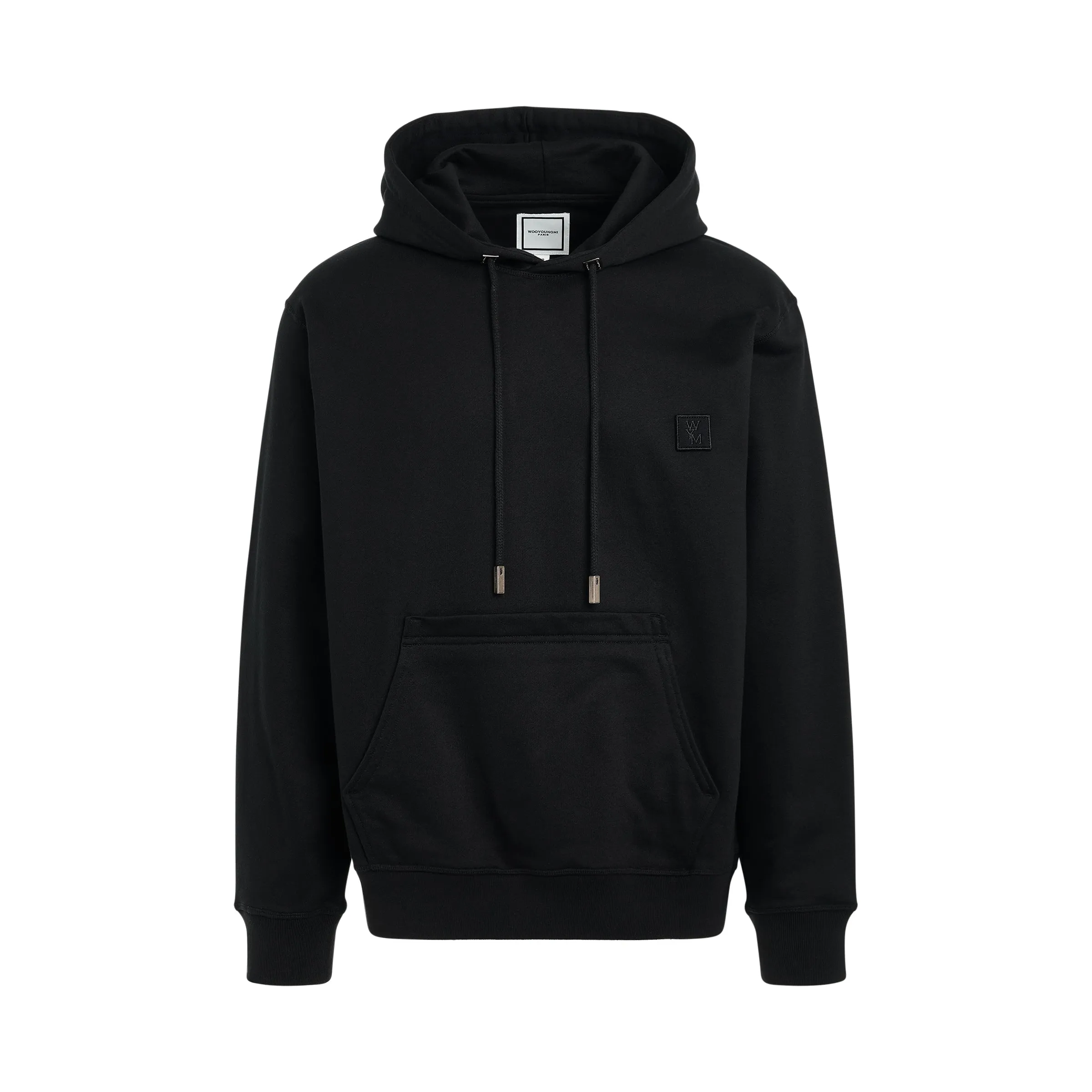 Irridecent Back Logo Hoodie in Black sold by MARAIS