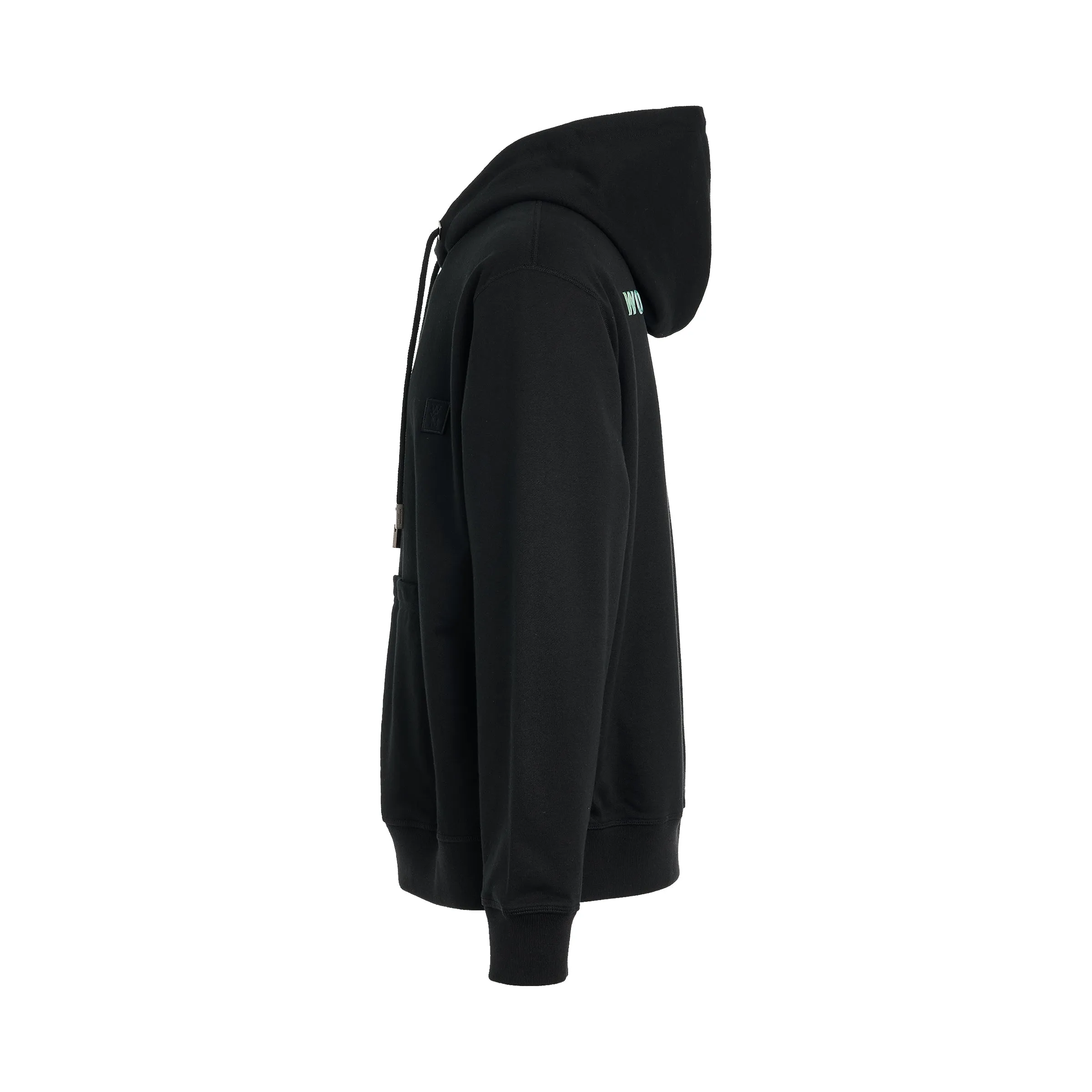 Irridecent Back Logo Hoodie in Black sold by MARAIS product image thumbnail 3