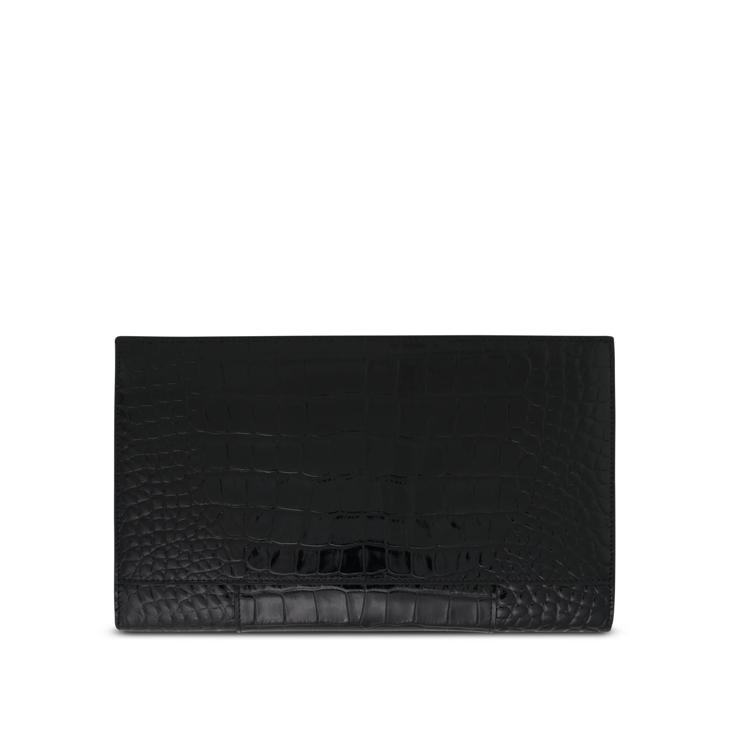 Hourglass Flat Pouch With Flap in Black sold by MARAIS product image thumbnail 2