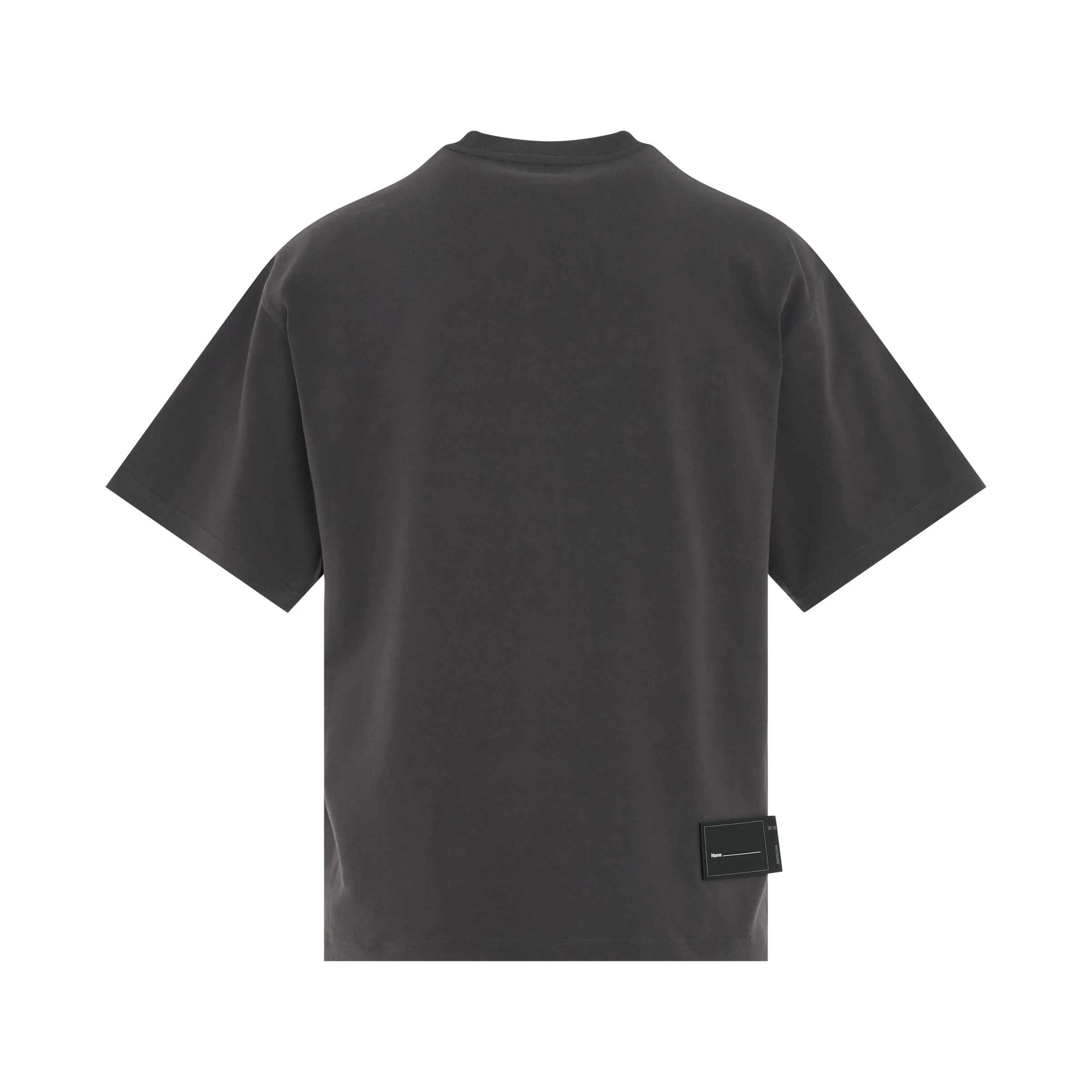 Cotton WD Logo T-Shirt in Charcoal sold by MARAIS product image thumbnail 4