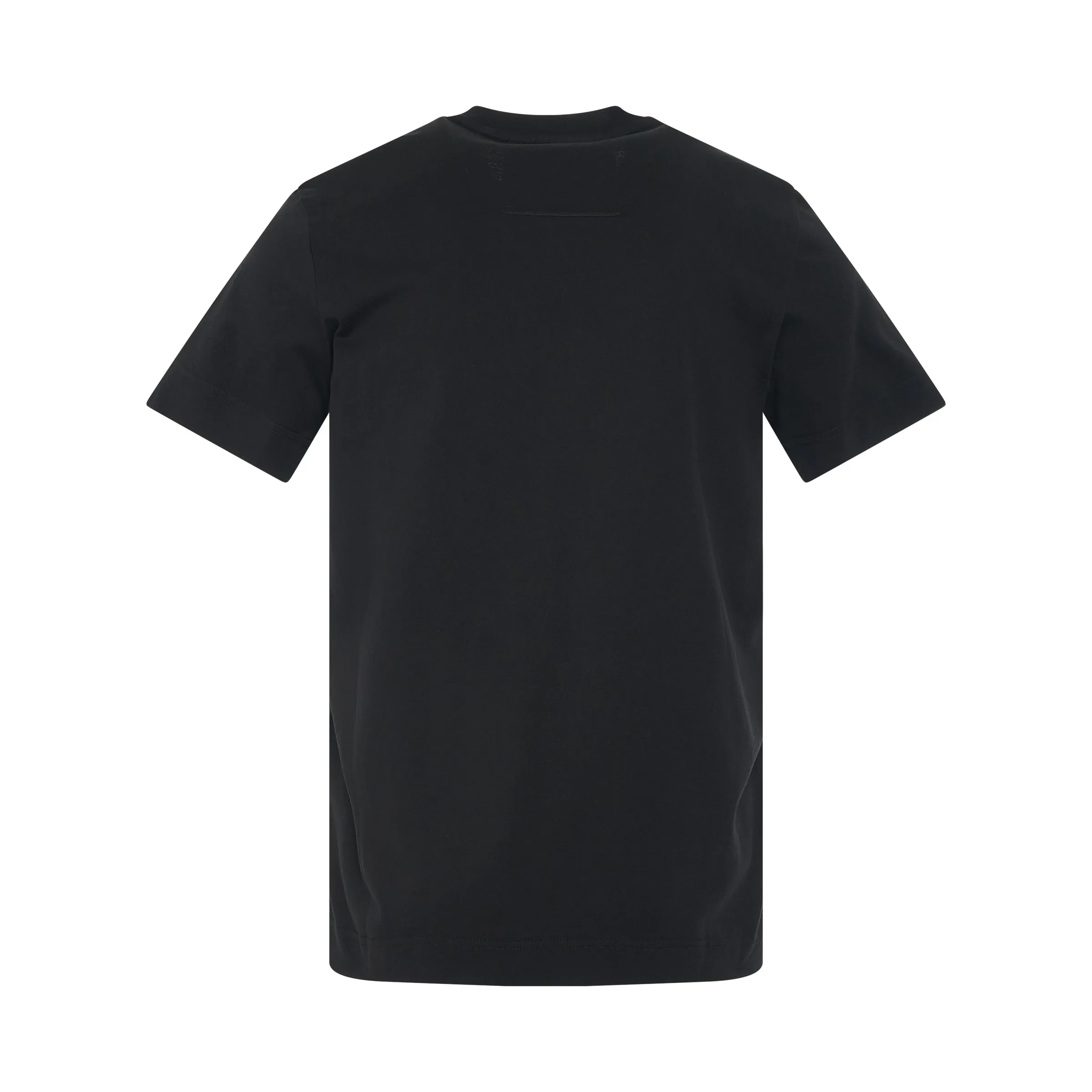 Print Logo Slim Fit Jersey T-Shirt in Black sold by MARAIS product image thumbnail 4