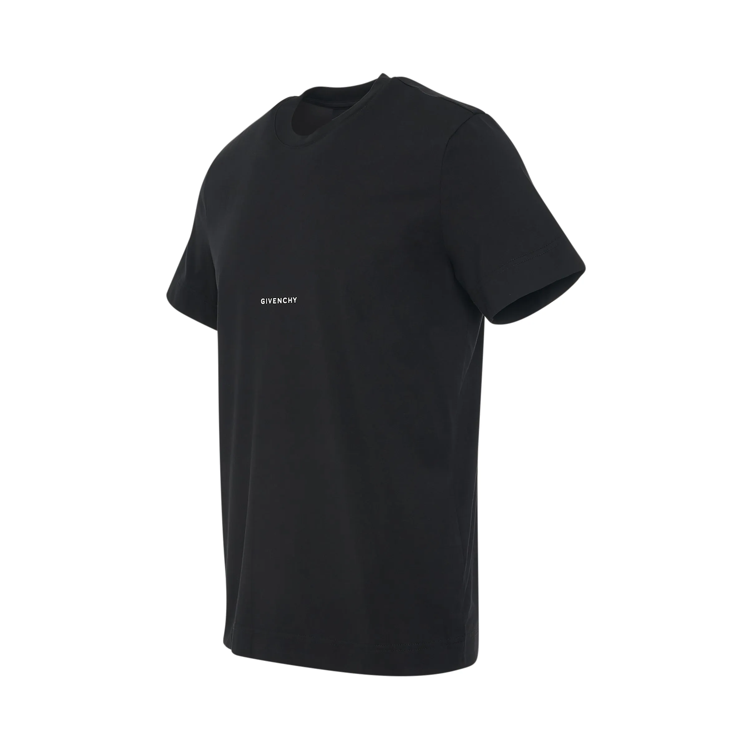 Print Logo Slim Fit Jersey T-Shirt in Black sold by MARAIS product image thumbnail 2