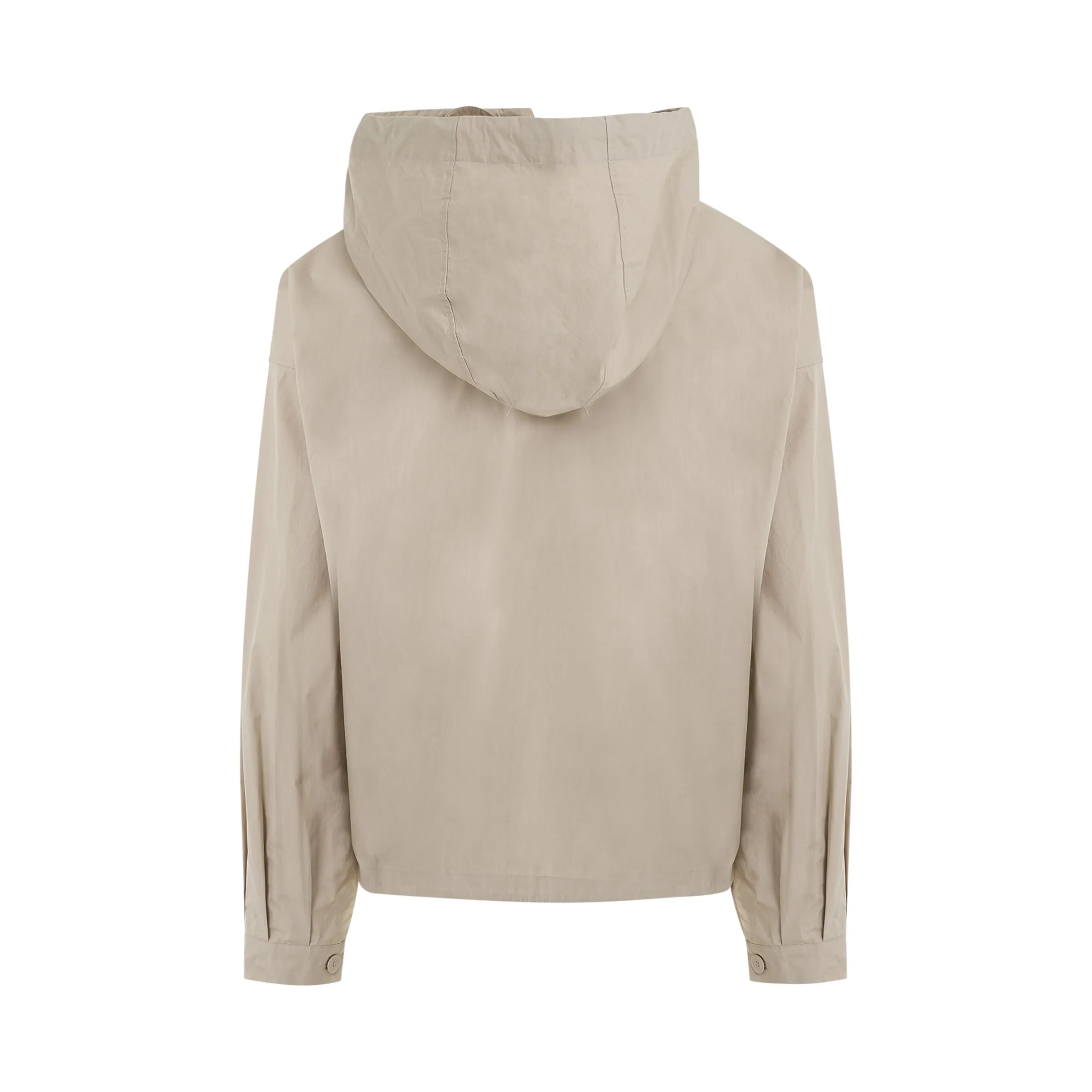 Coated Cotton Hooded Jacket in Putty sold by MARAIS product image thumbnail 4