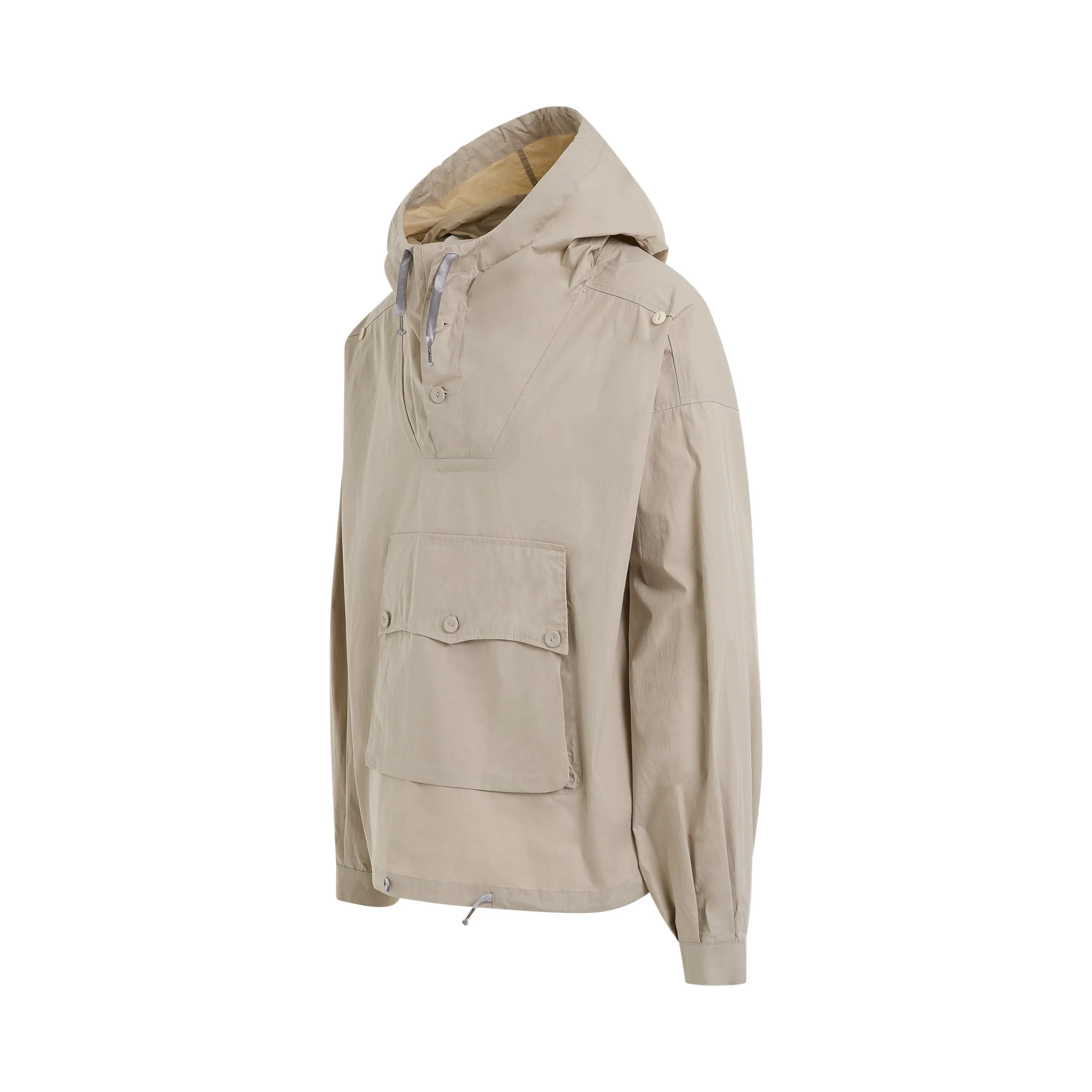 Coated Cotton Hooded Jacket in Putty sold by MARAIS product image thumbnail 2