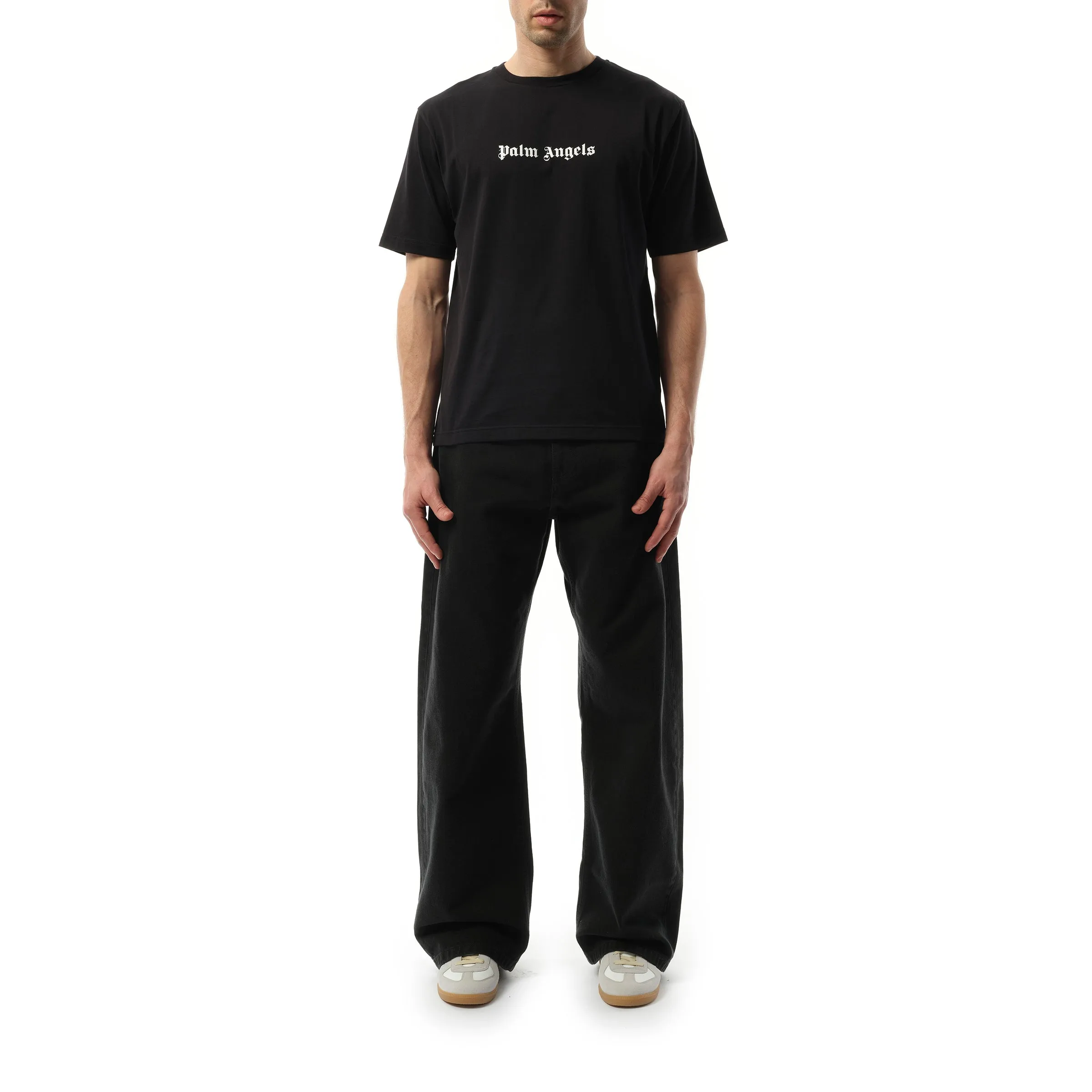 Classic Logo Slim T-Shirt in Black/White sold by MARAIS product image thumbnail 4