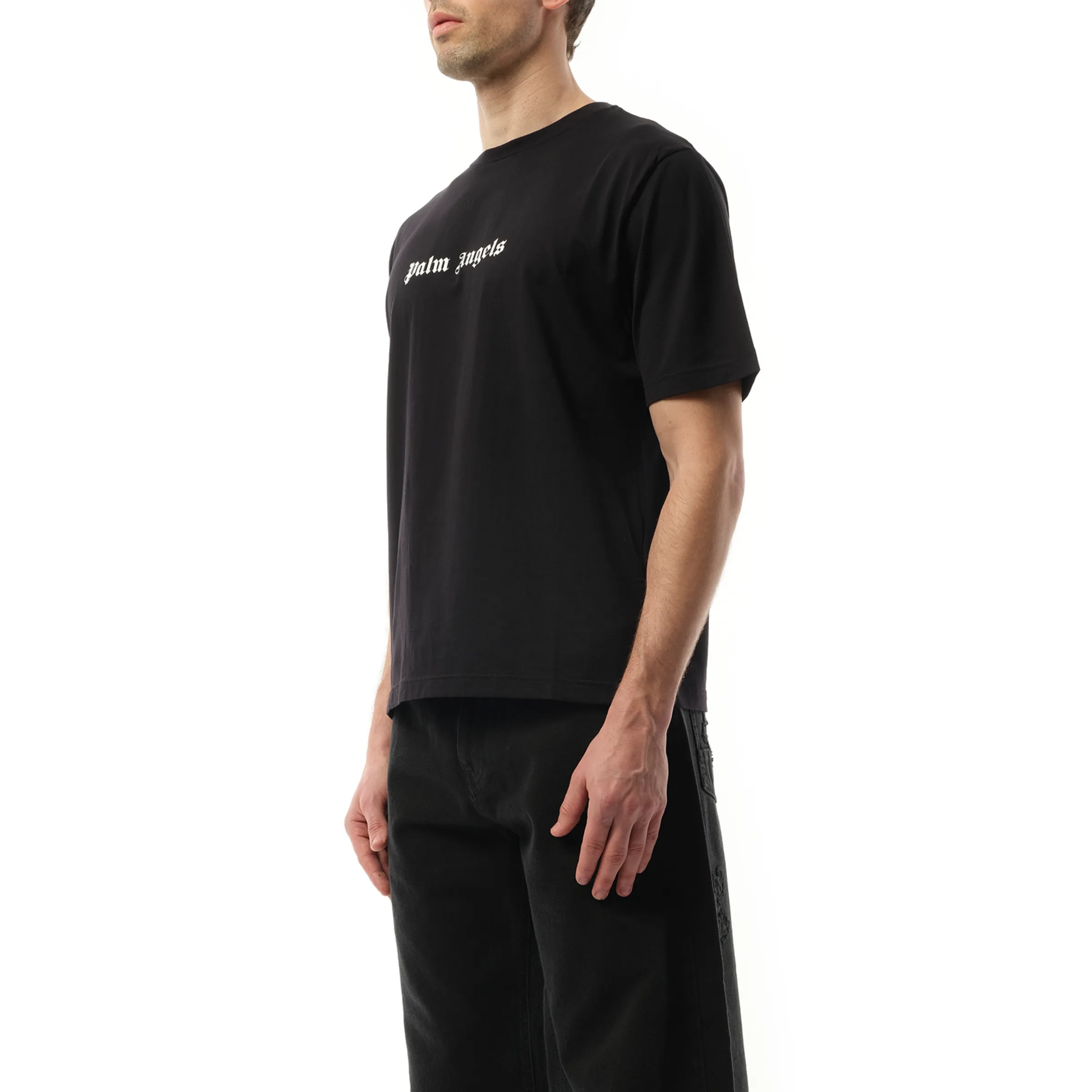 Classic Logo Slim T-Shirt in Black/White sold by MARAIS product image thumbnail 5
