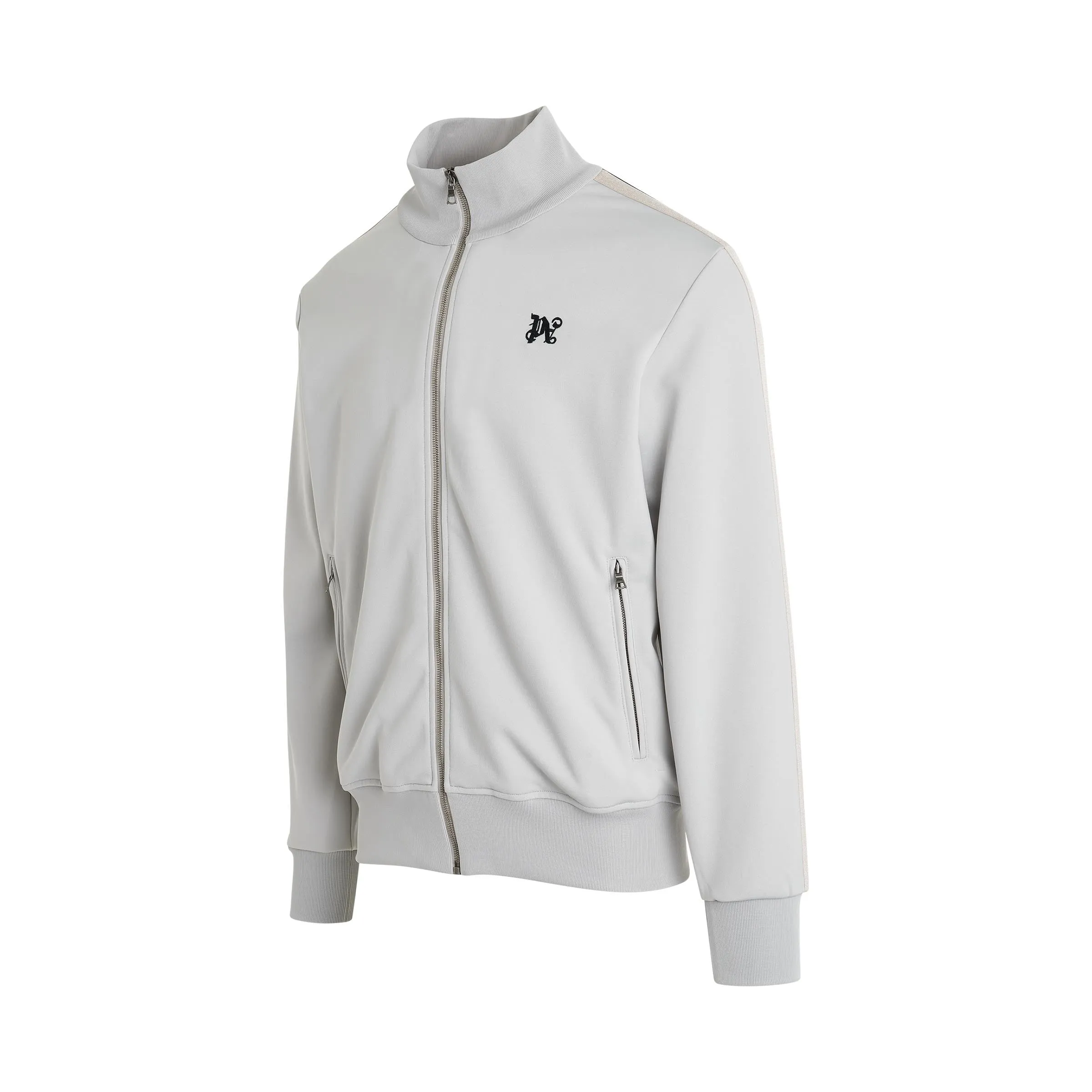 Monogram Track Jacket in Light Grey sold by MARAIS product image thumbnail 2