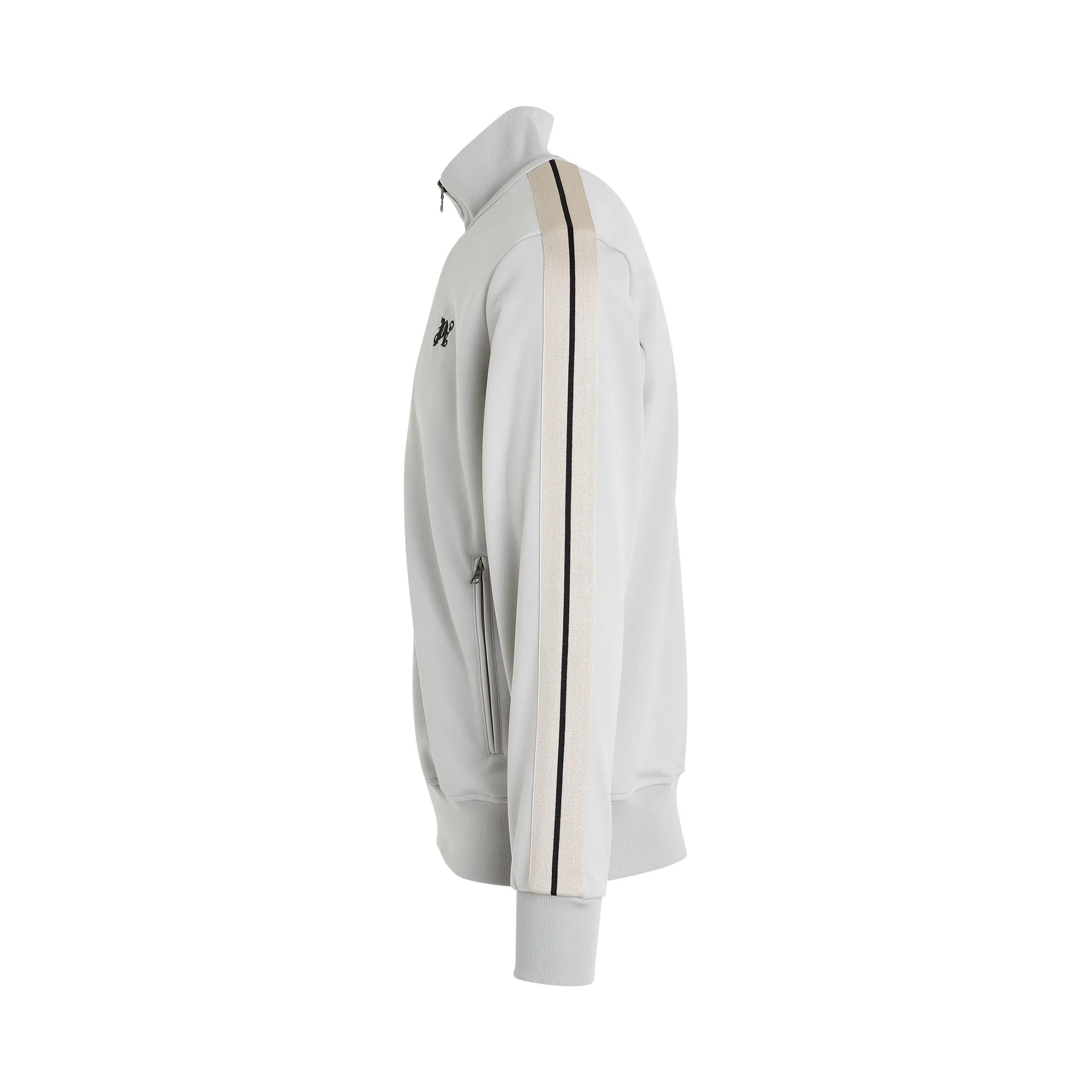 Monogram Track Jacket in Light Grey sold by MARAIS product image thumbnail 3