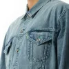 Care Denim Jacket in Indigo sold by MARAIS