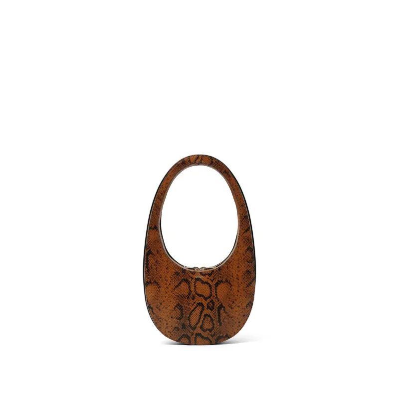 Snake Print Swipe Bag in Brown sold by MARAIS