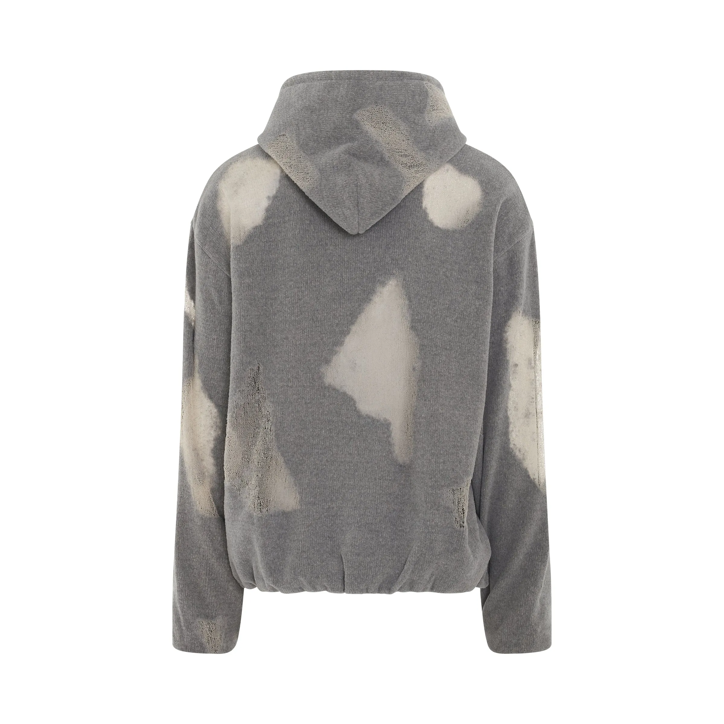 トップス doublet RIPPED OFF KNIT HOODIE Doublet RIPPED OFF KNIT HOODIE - GREY | Garmentory