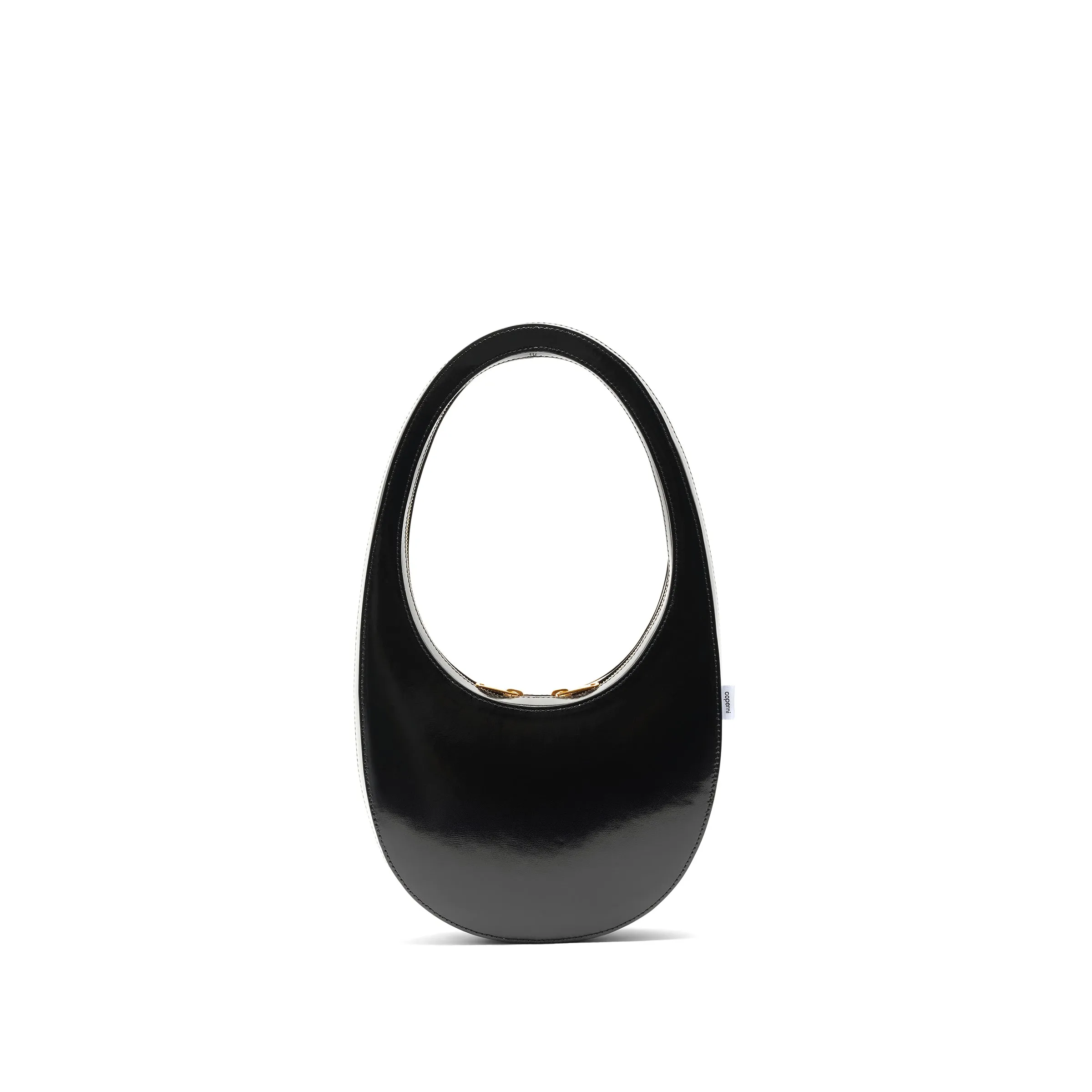 Gloss Leather Swipe Bag in Black sold by MARAIS product image thumbnail 3