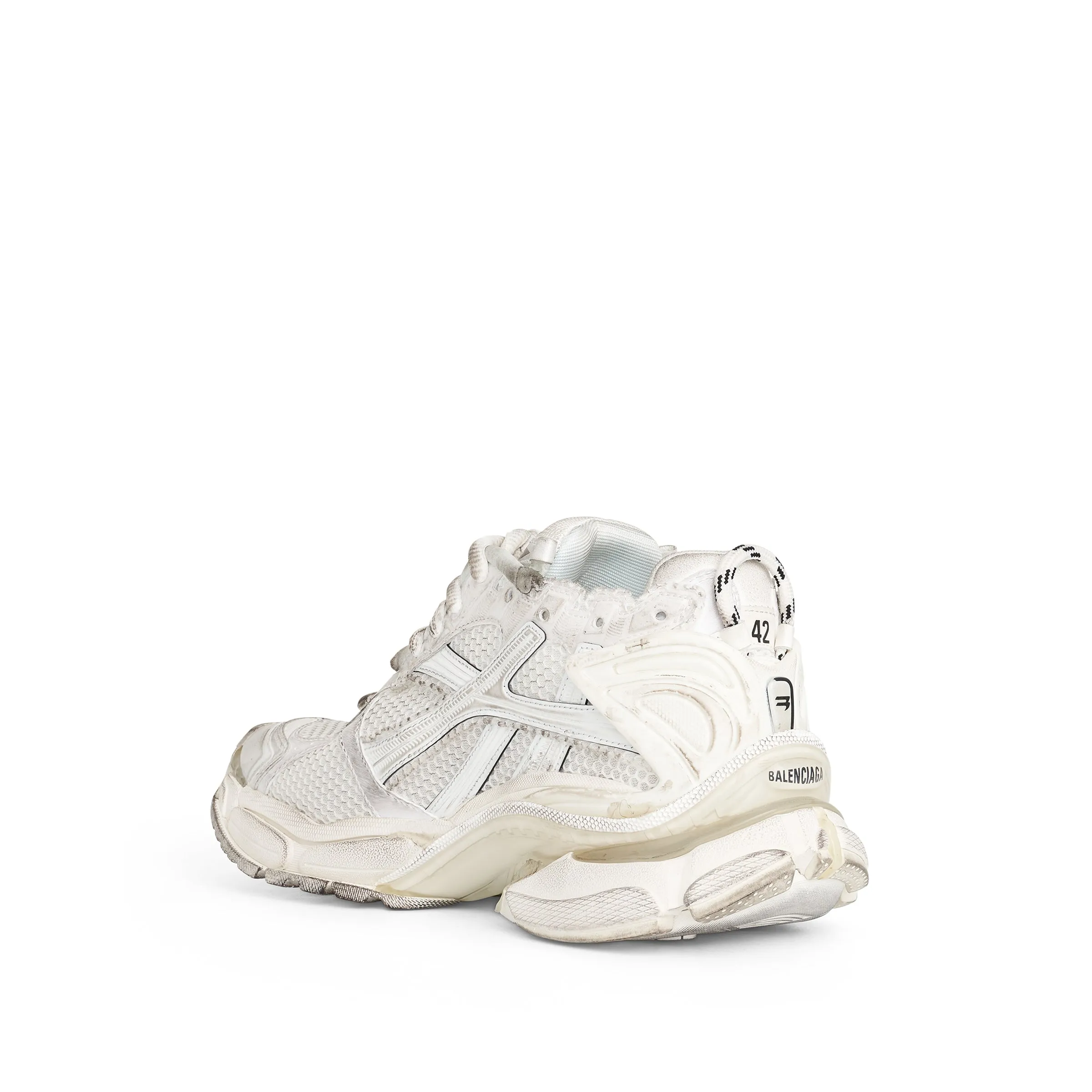 Runner Mesh Sneaker in White sold by MARAIS product image thumbnail 3