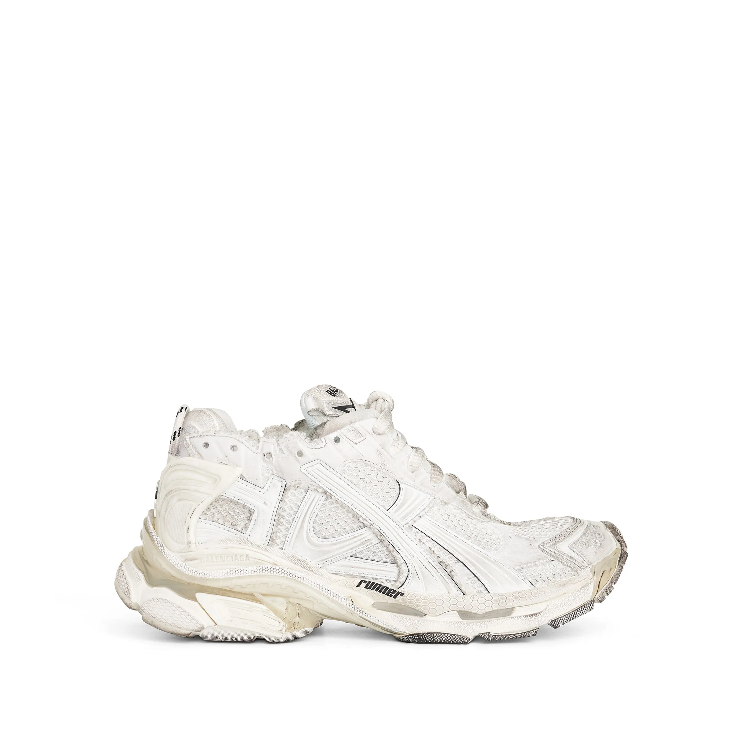 Runner Mesh Sneaker in White sold by MARAIS