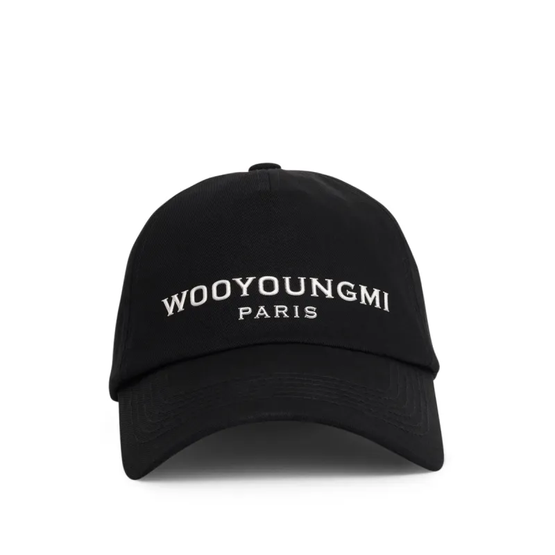Irridecent Logo Cap in Black sold by MARAIS