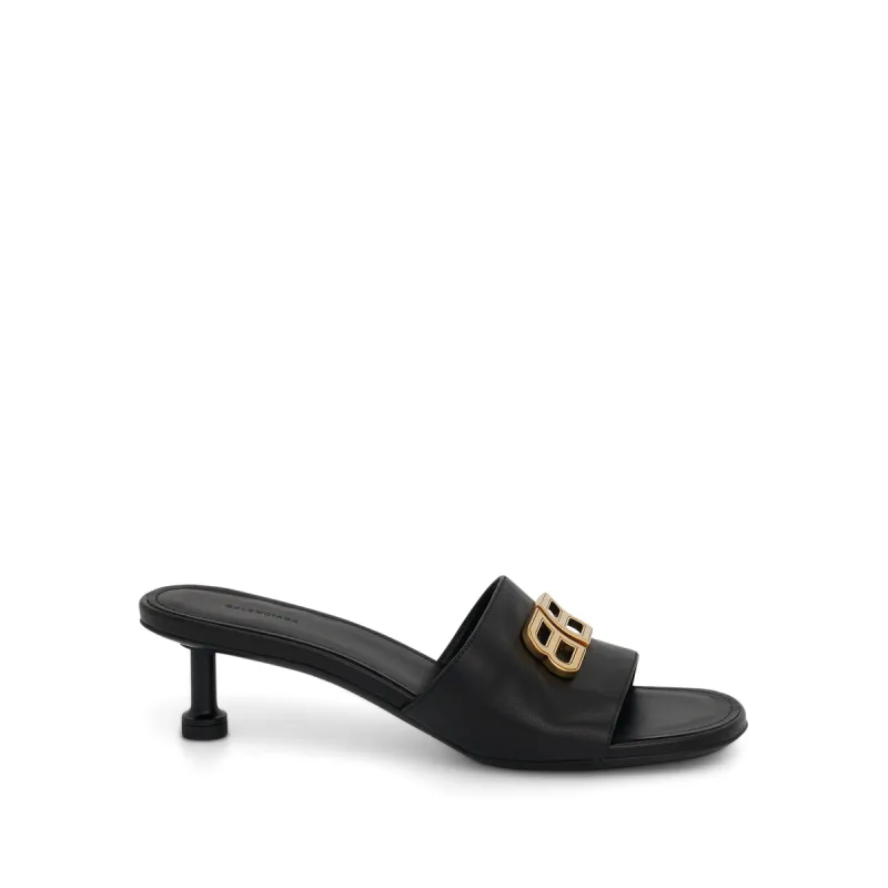 Groupie Sandal in Black/Gold sold by MARAIS