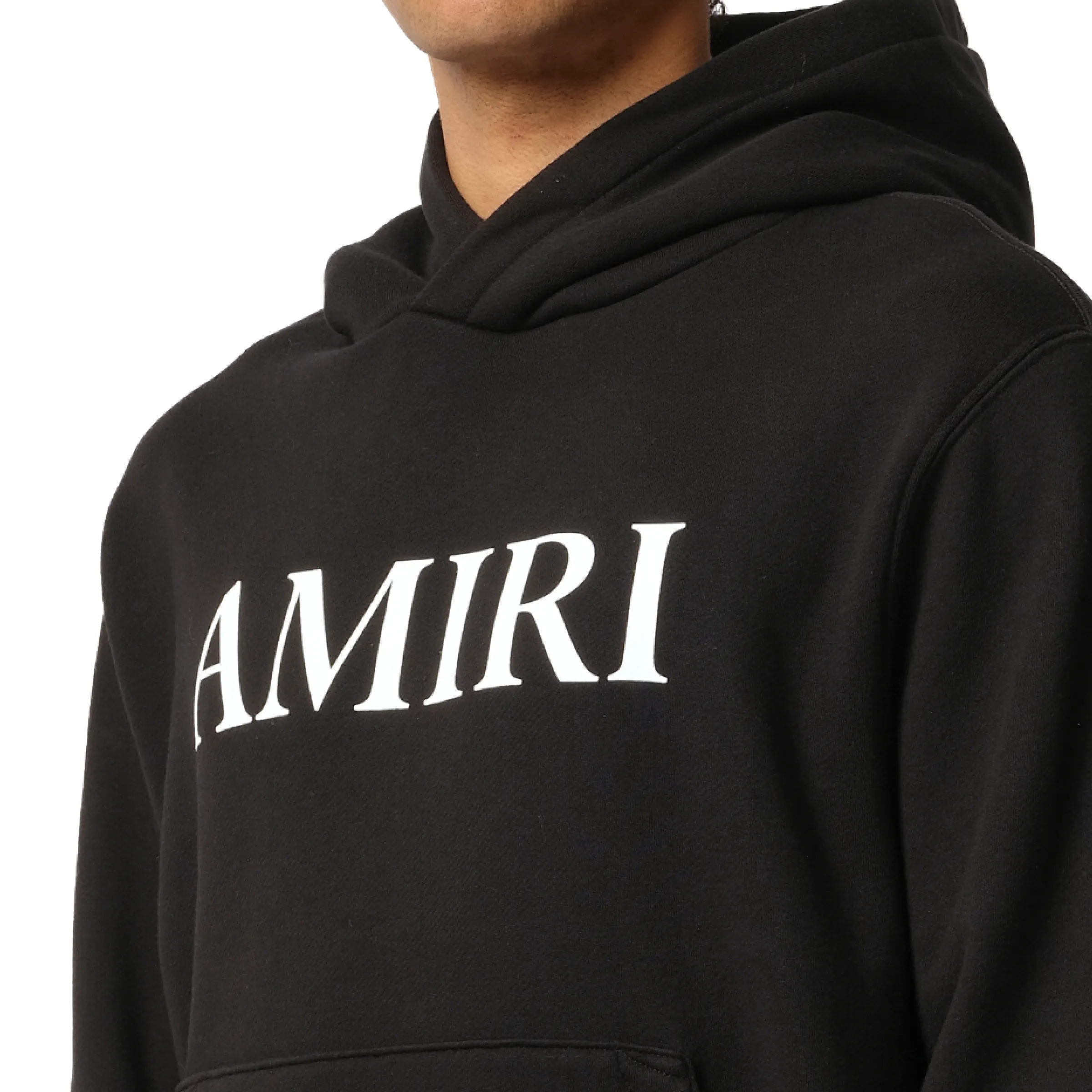 Amiri Core Logo Hoodie in Black/White sold by MARAIS product image thumbnail 3