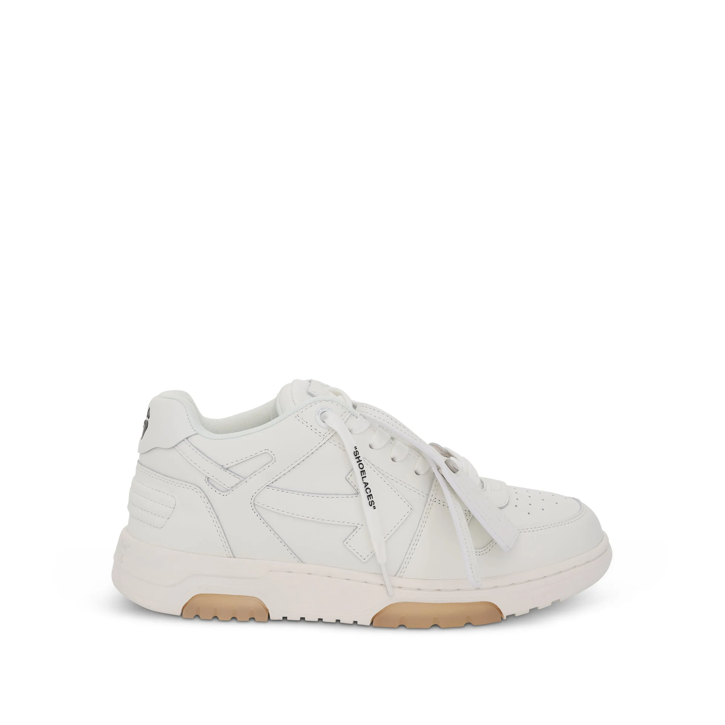 Out Of Office Calf Leather Sneaker in White sold by MARAIS