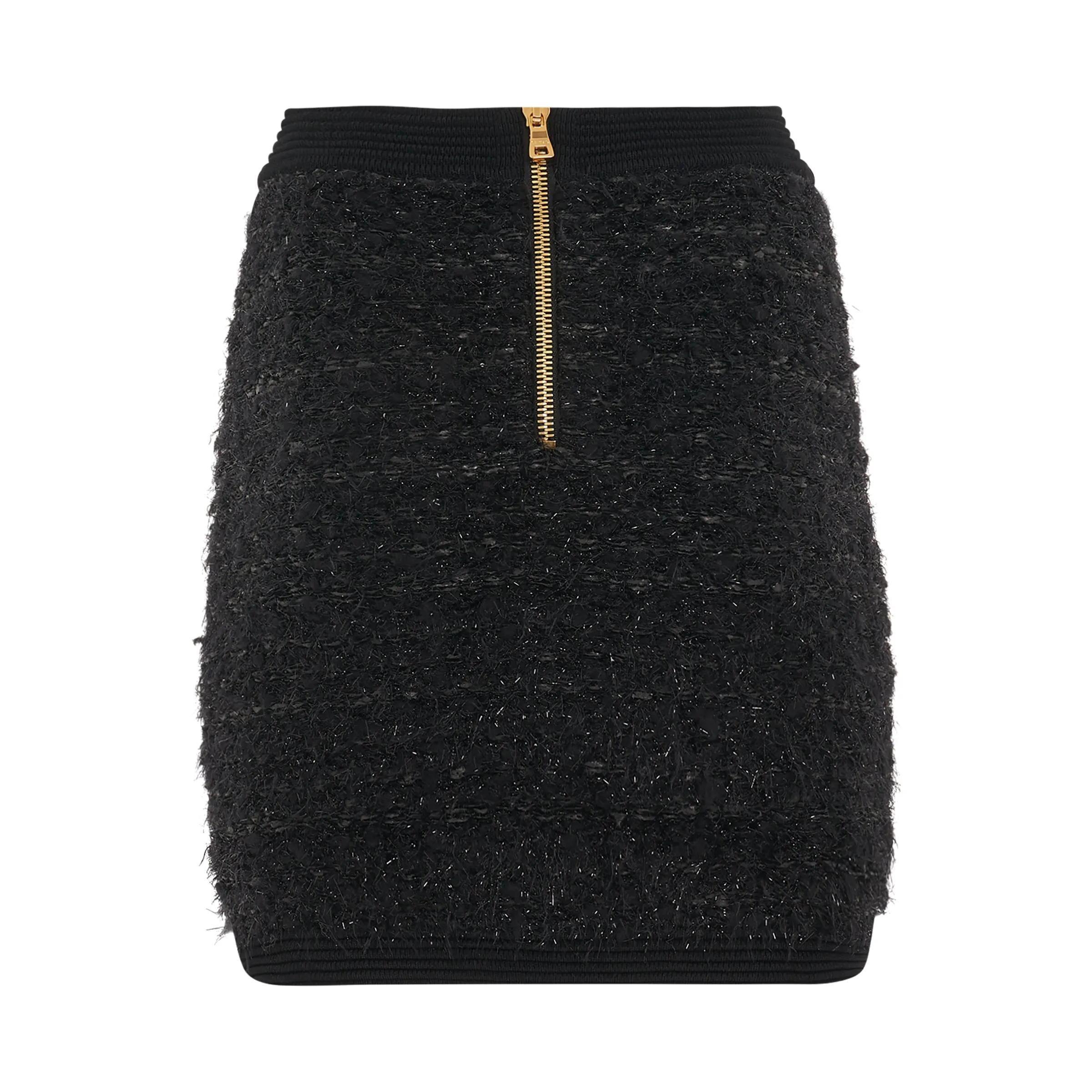2 Pocket Ribbed Tweed Short Skirt in Black sold by MARAIS product image thumbnail 4