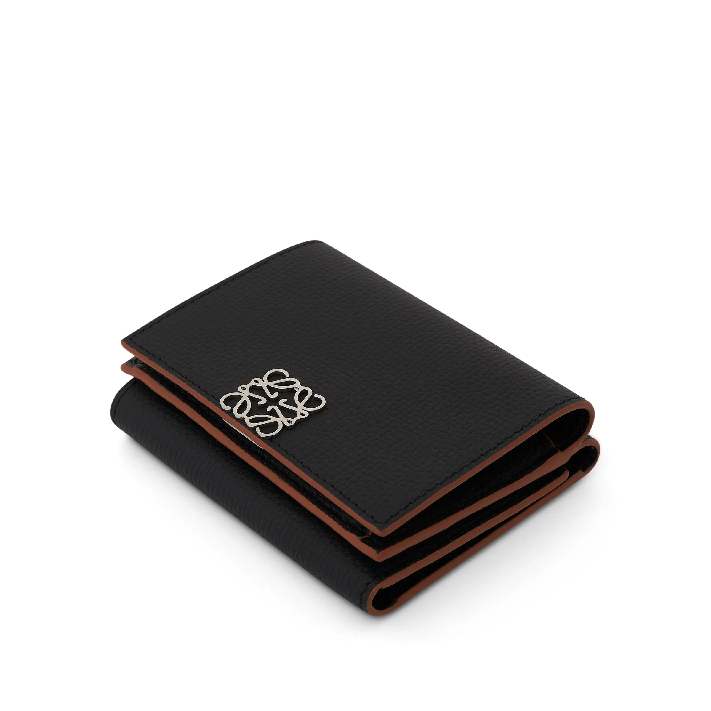 Anagram Trifold Wallet Pebble Grain Calfskin in Black sold by MARAIS product image thumbnail 2