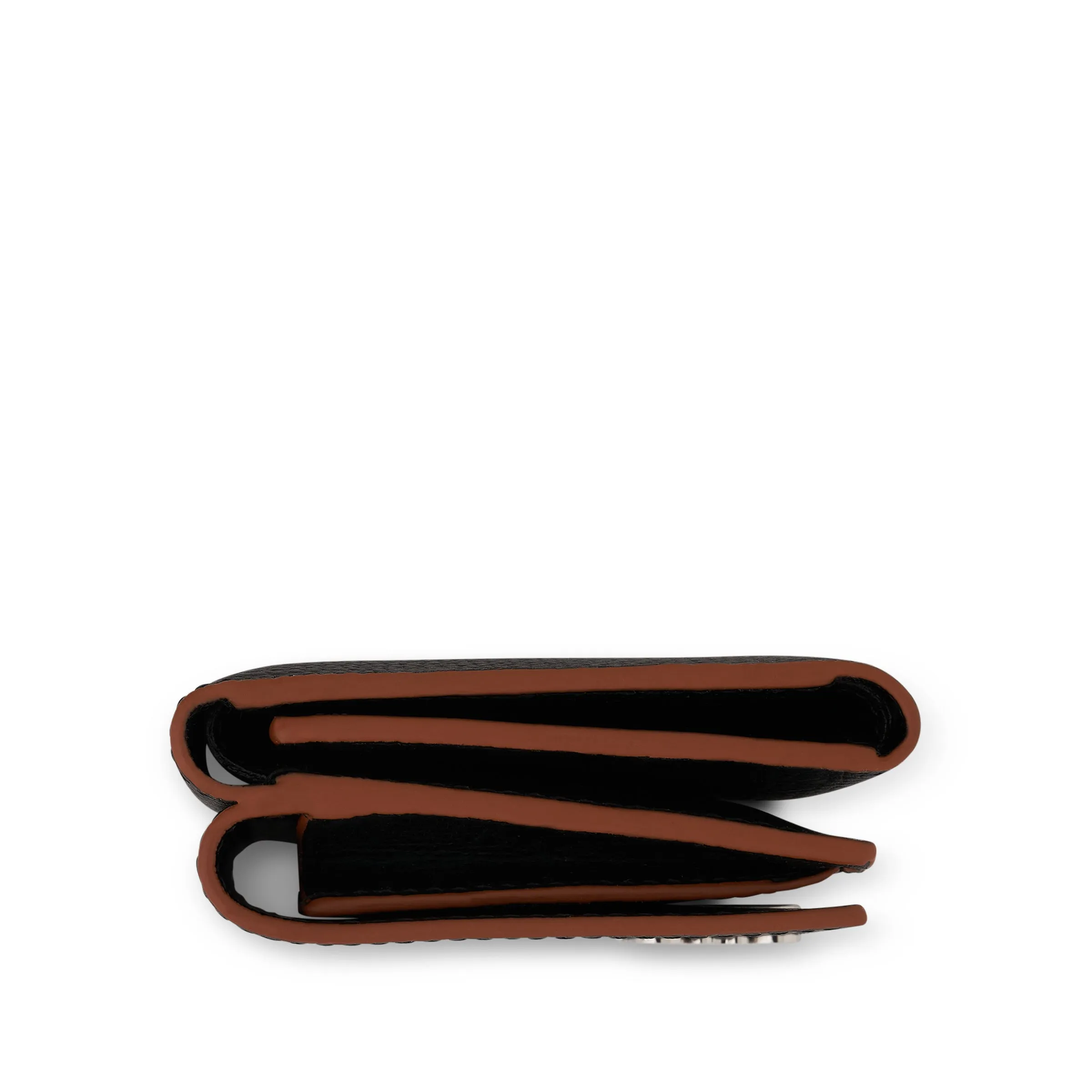 Anagram Trifold Wallet Pebble Grain Calfskin in Black sold by MARAIS product image thumbnail 5