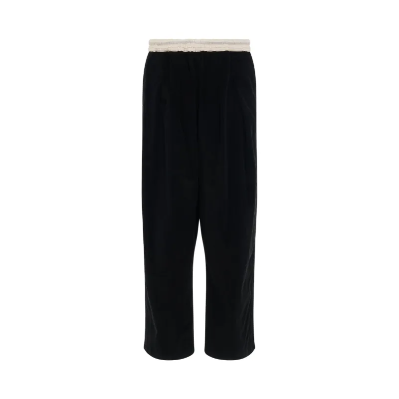 Drop Crotch Corduroy Pants in Black sold by MARAIS
