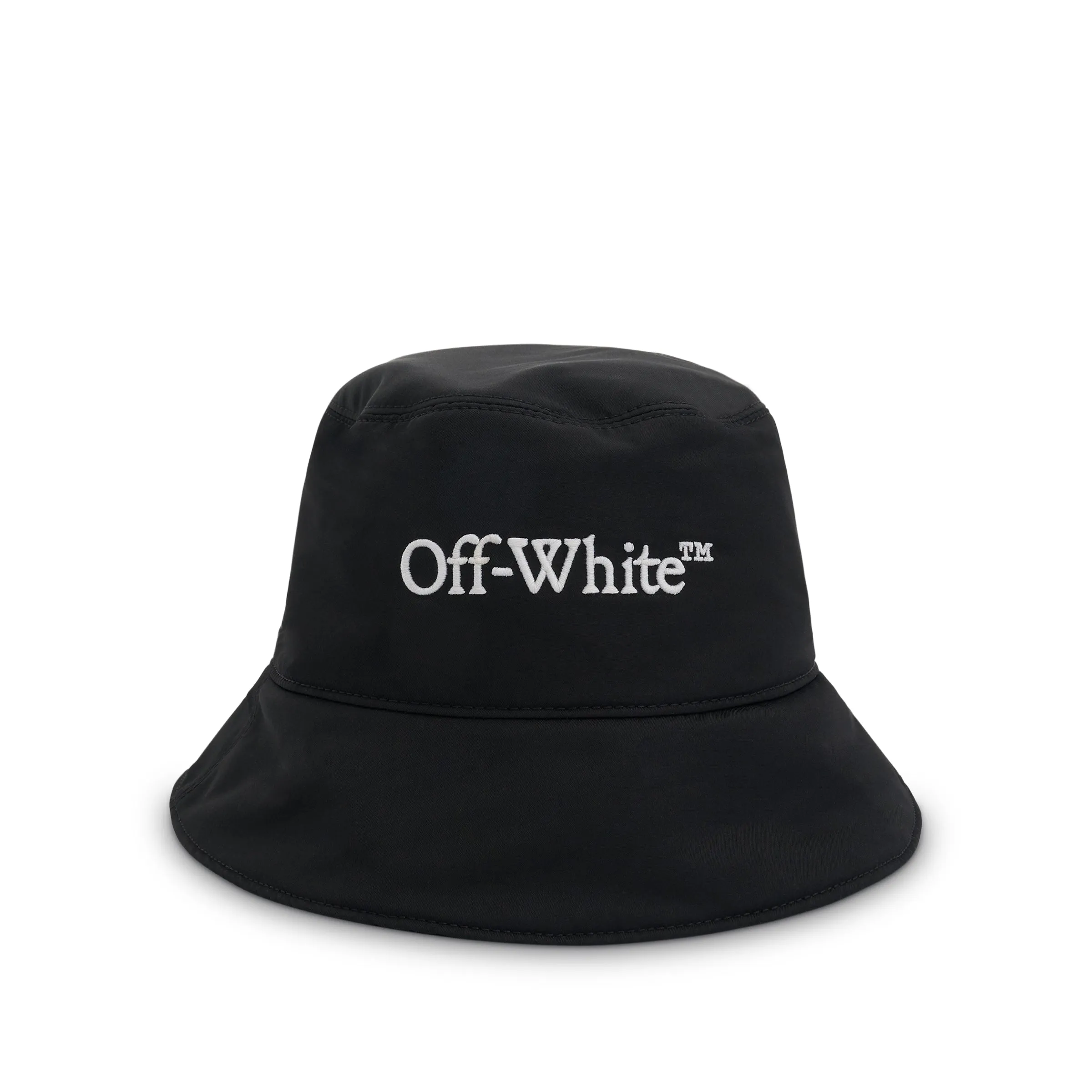 Bookish Nylon Bucket Hat in Black sold by MARAIS