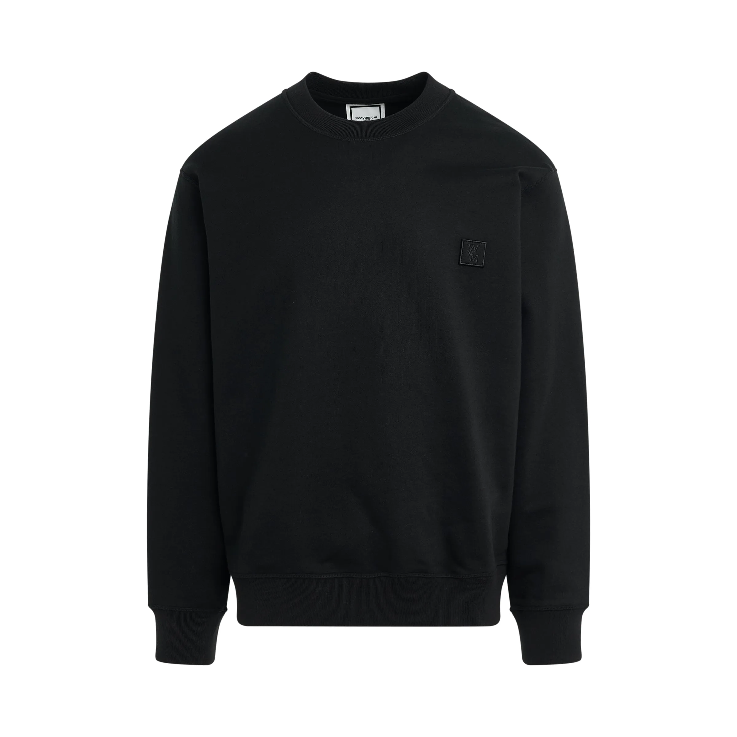 Irridecent Back Logo Sweatshirt in Black sold by MARAIS