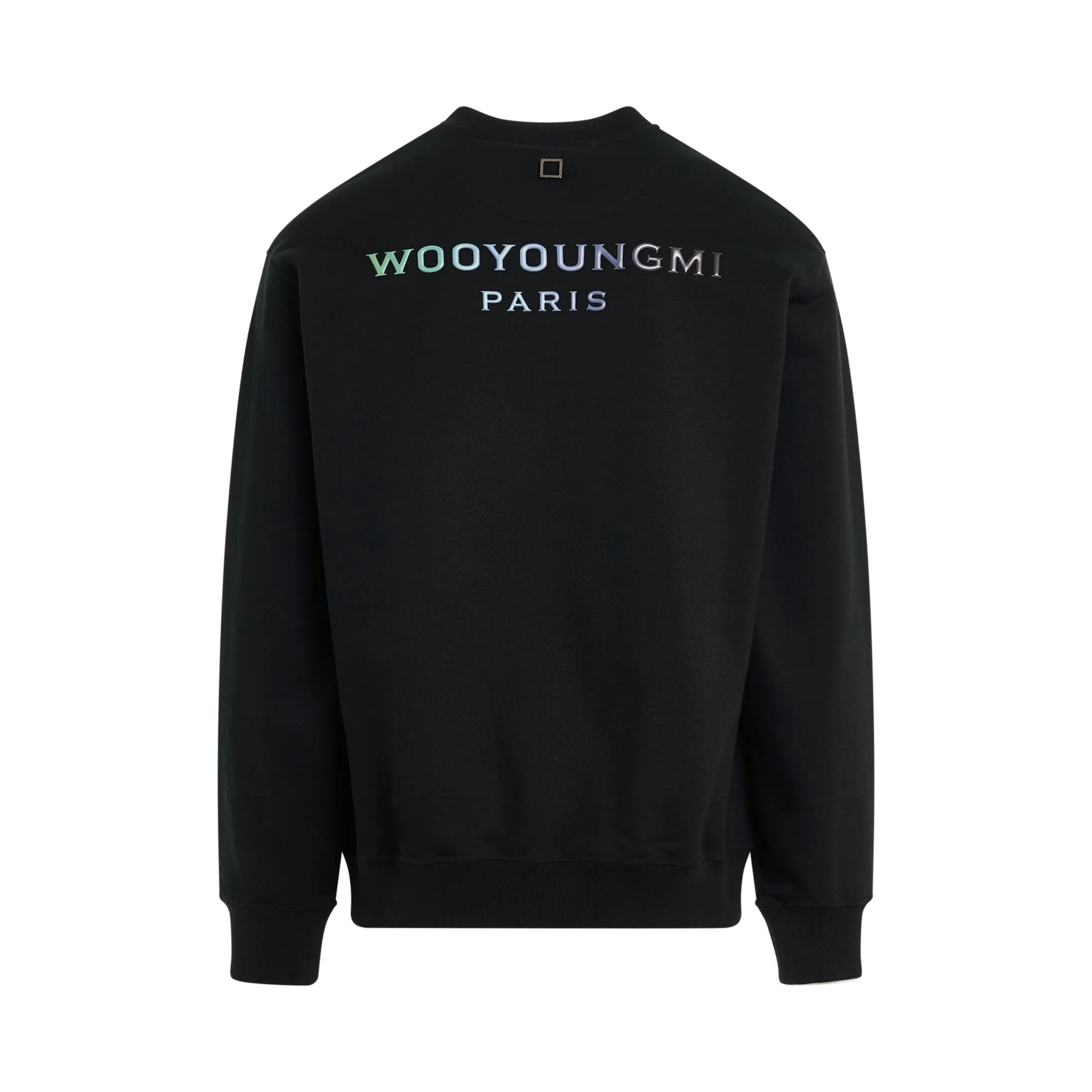Irridecent Back Logo Sweatshirt in Black sold by MARAIS product image thumbnail 4